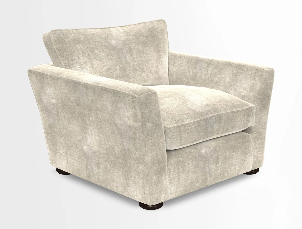 Aldeburgh Chair in Two Tone Plain Biscuit