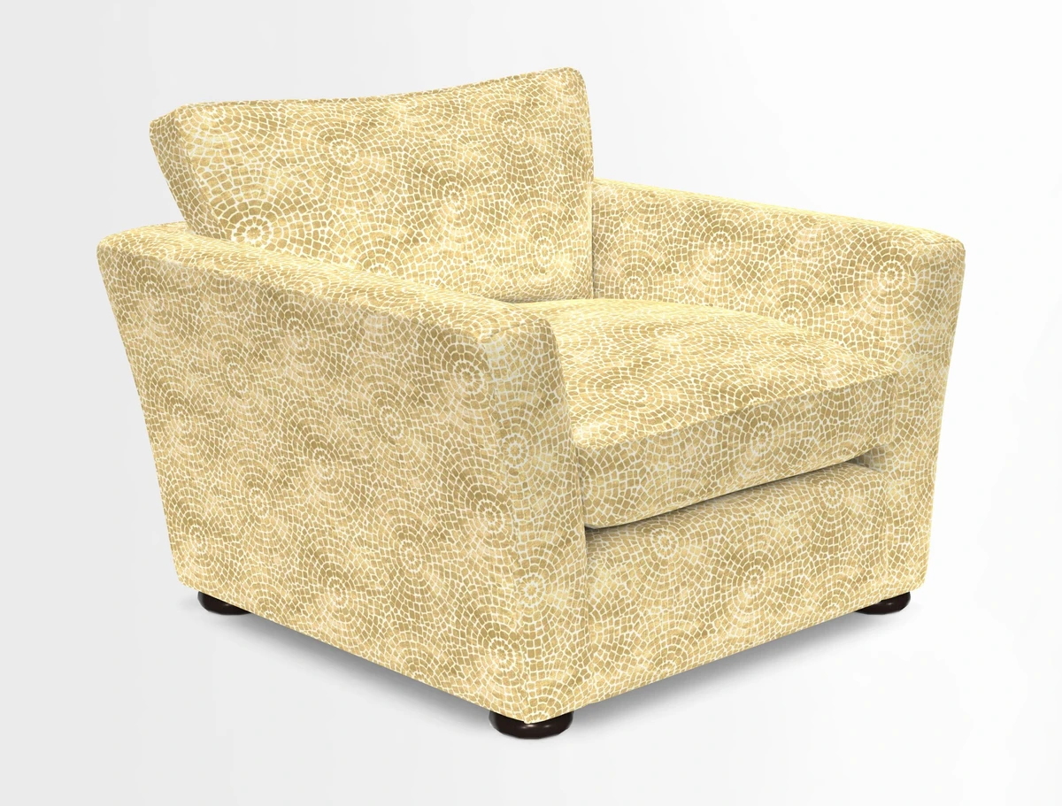 Aldeburgh Chair in Two Tone Plain Biscuit