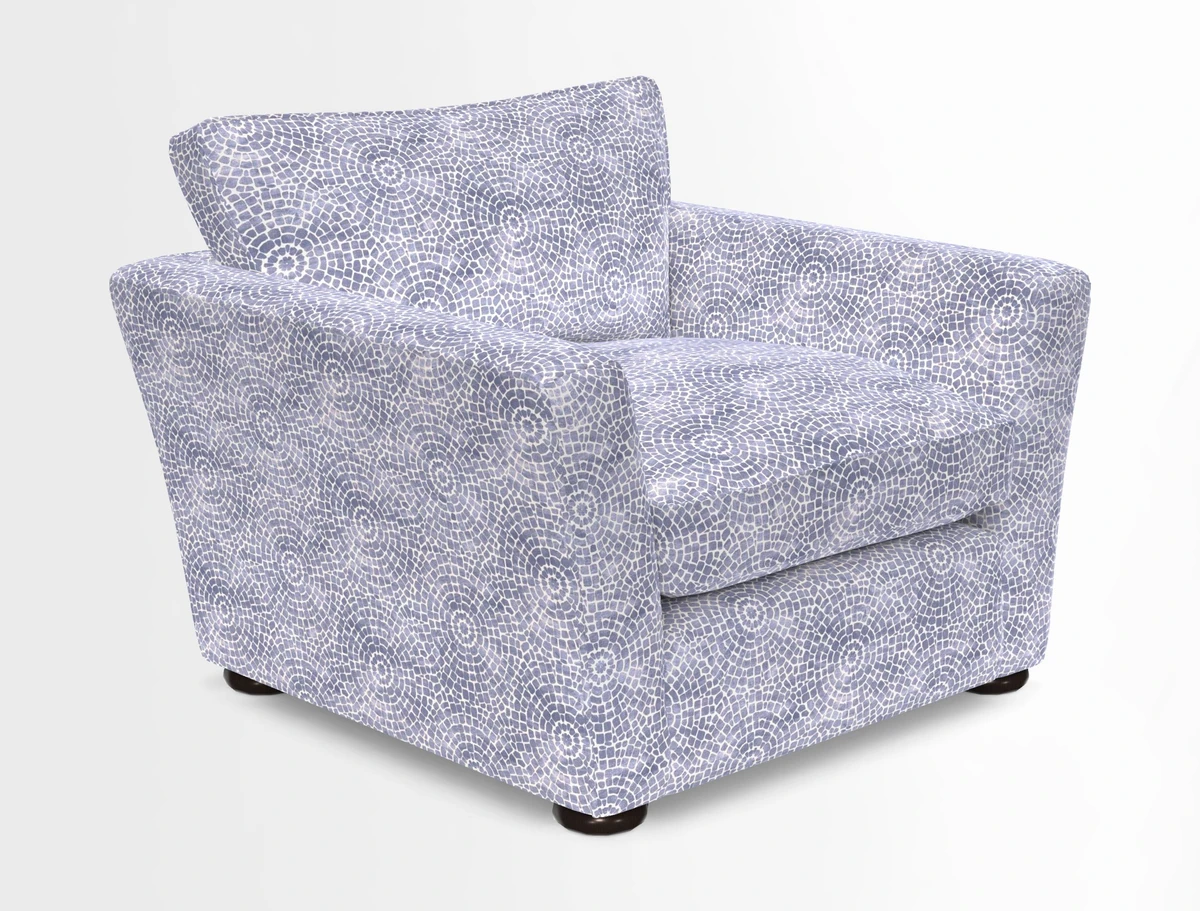 Aldeburgh Chair in Two Tone Plain Biscuit