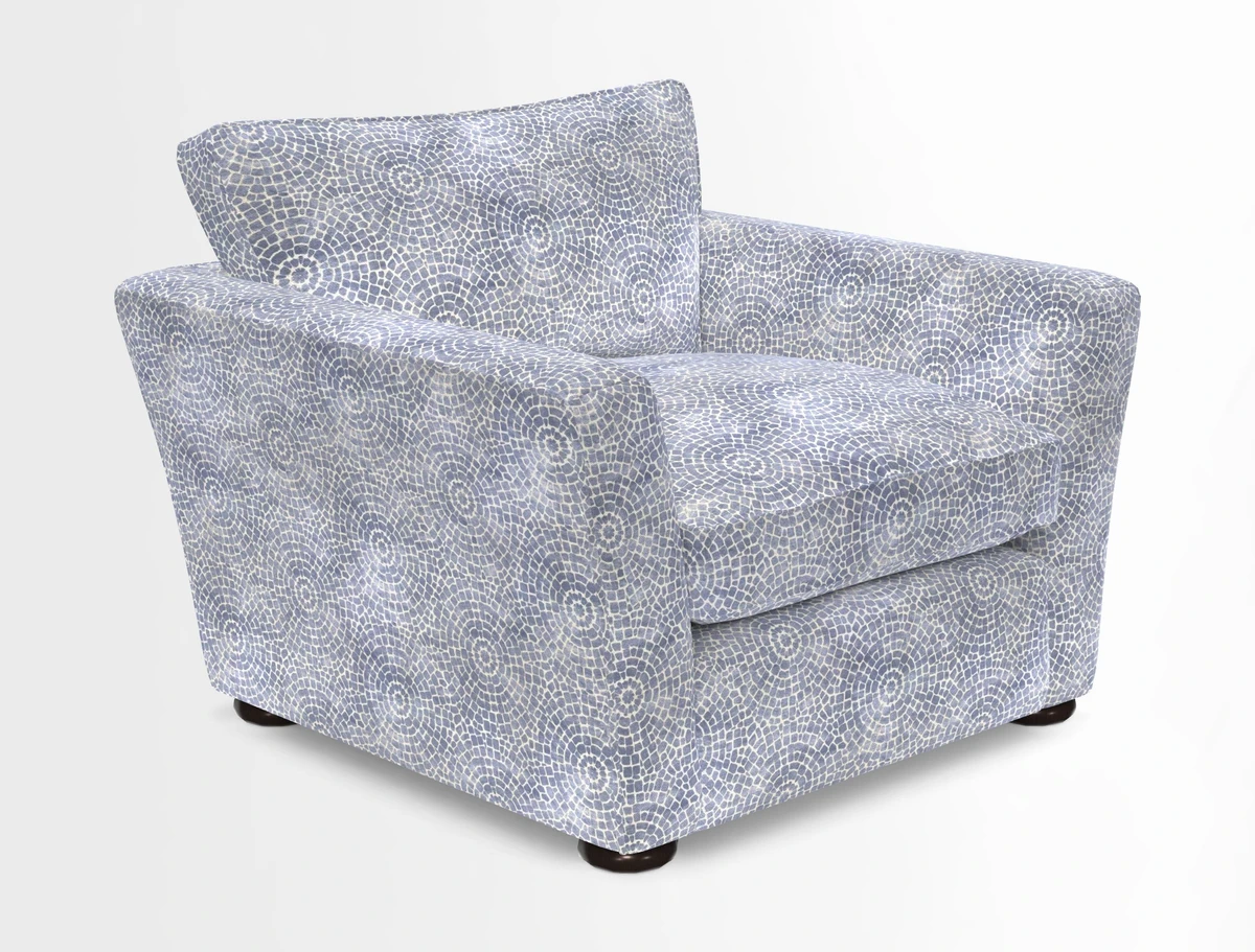 Aldeburgh Chair in Two Tone Plain Biscuit