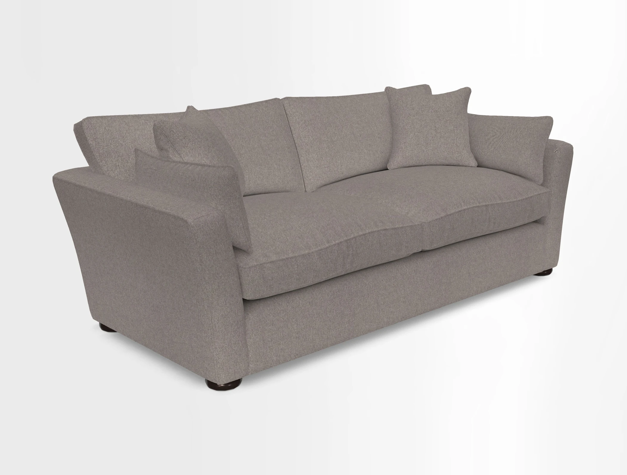 Aldeburgh 3 Seater Sofa in Cloth 22 Bayadere Seal with Scatters in Bayadere & Barcode Seal