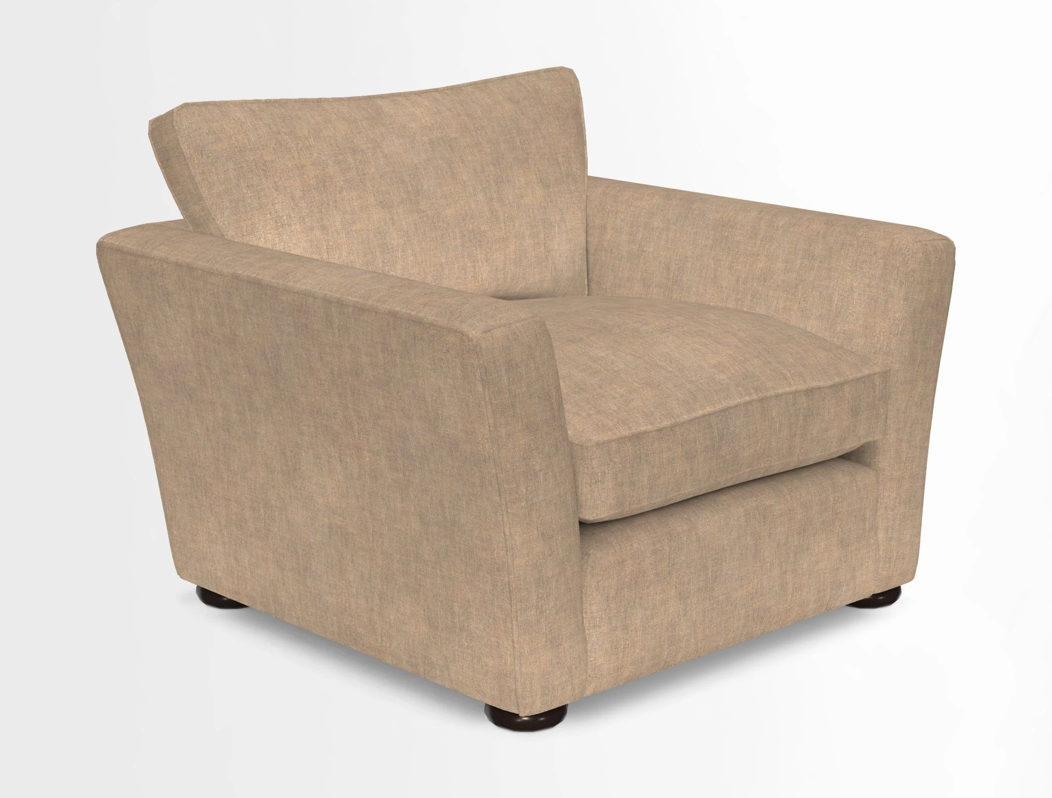 Aldeburgh Chair in Two Tone Plain Biscuit