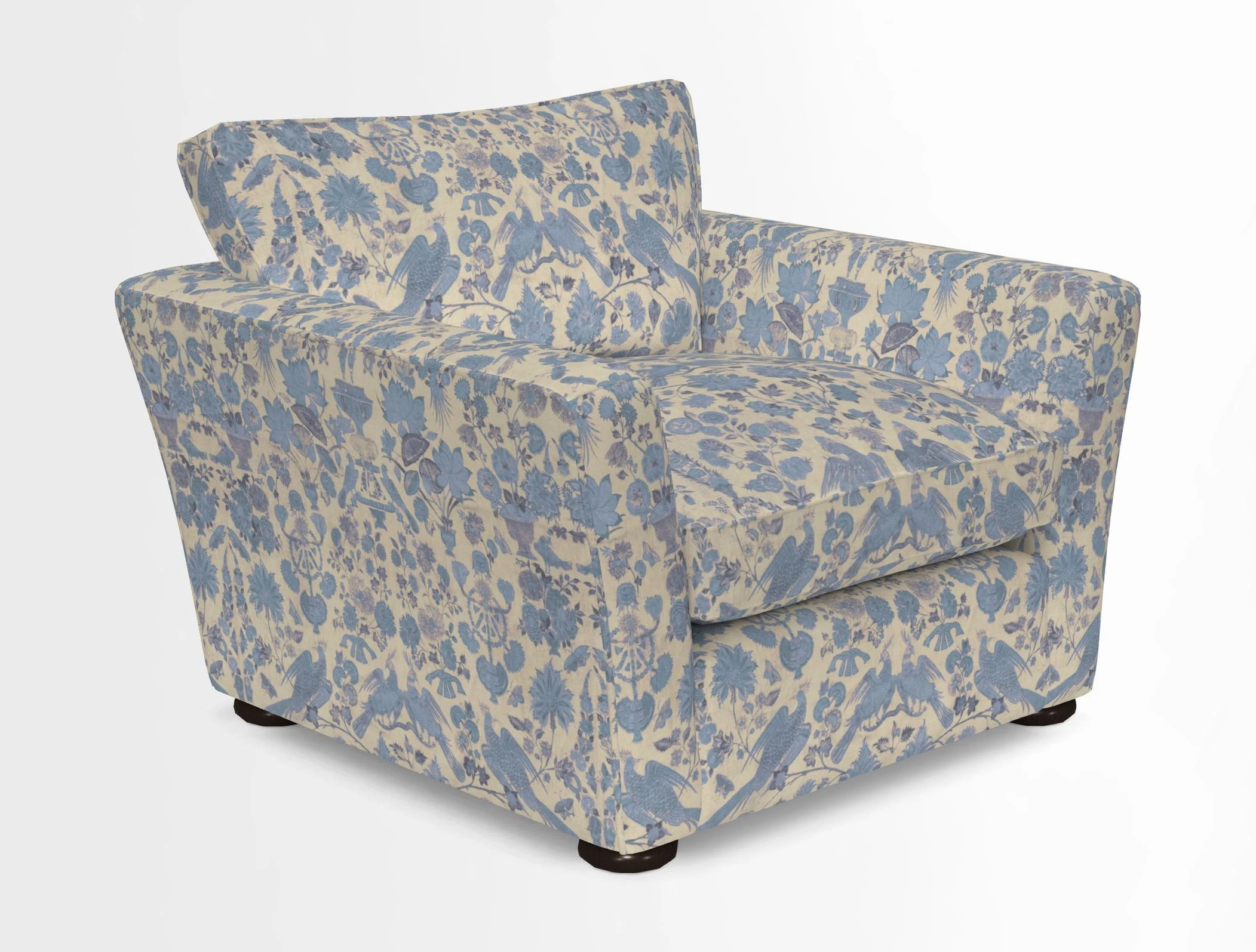 Aldeburgh Chair in Two Tone Plain Biscuit