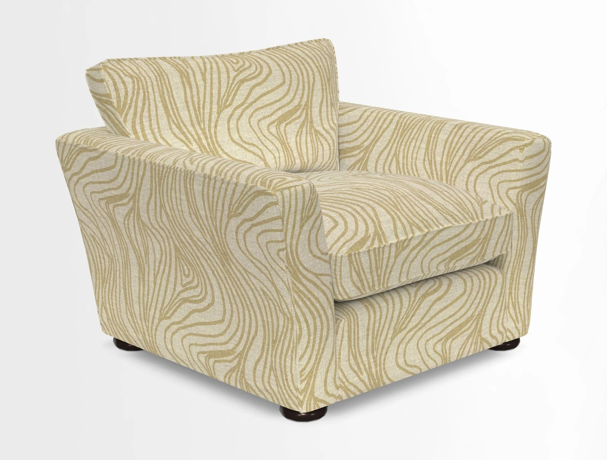 Aldeburgh Chair in Two Tone Plain Biscuit