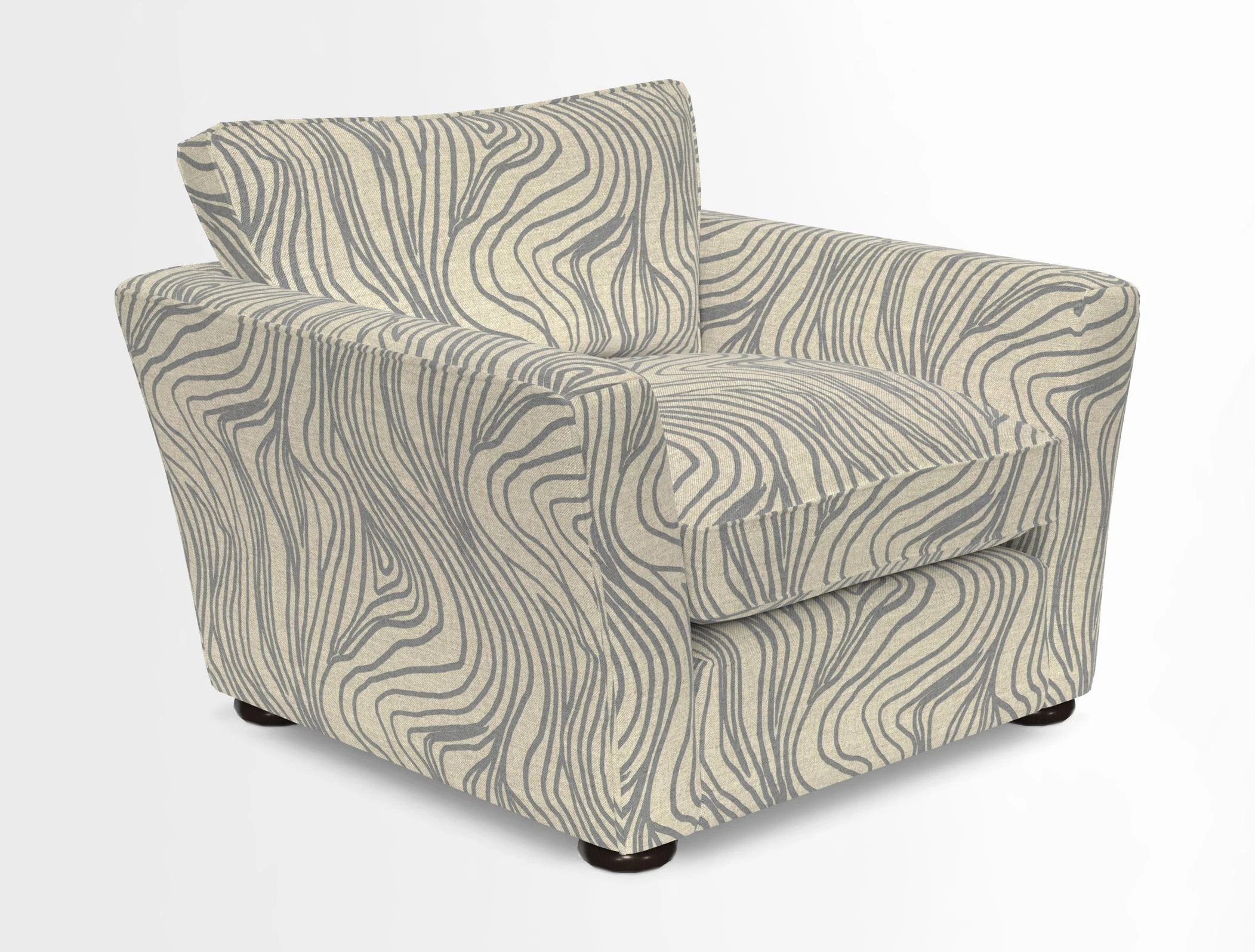 Aldeburgh Chair in Two Tone Plain Biscuit
