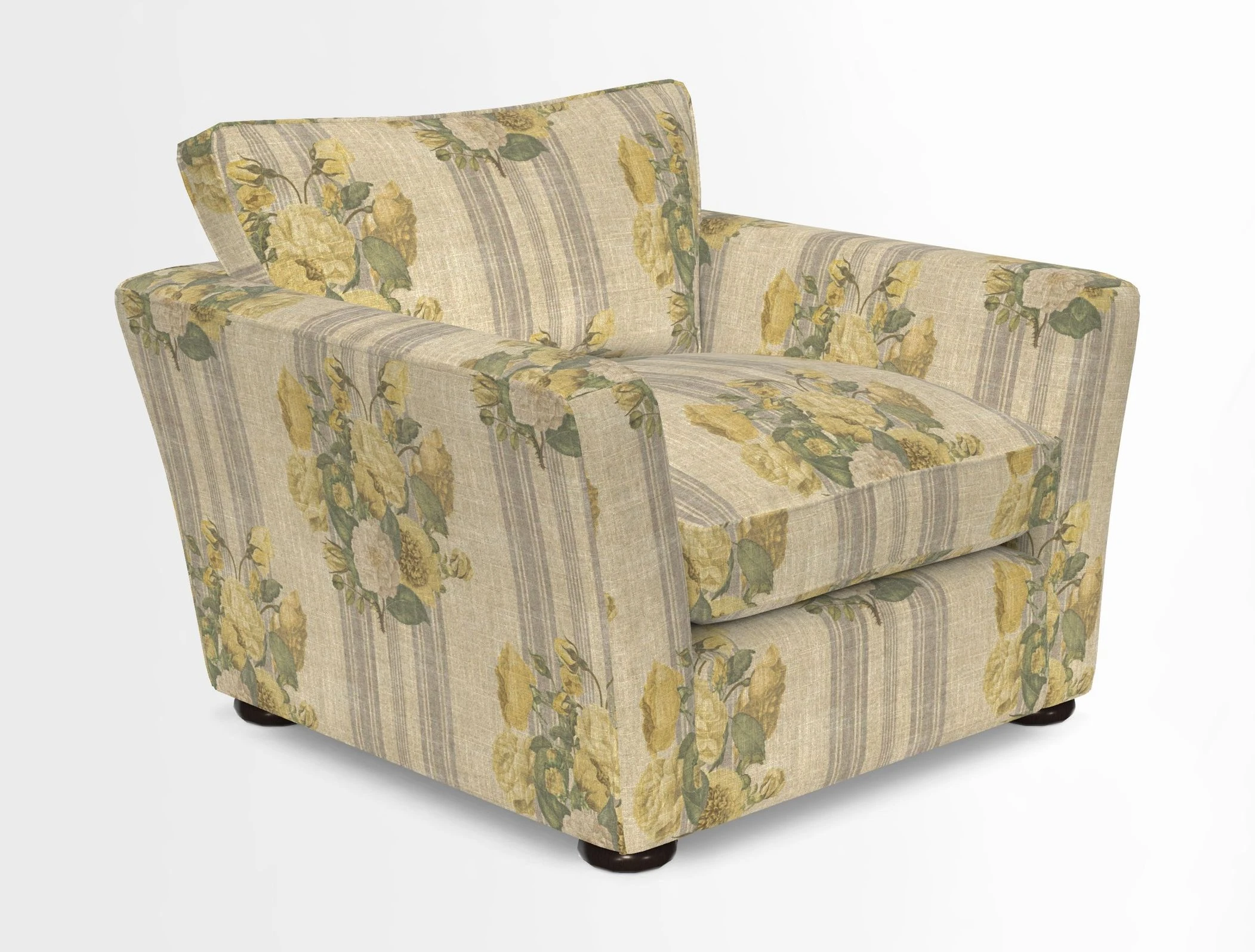 Aldeburgh Chair in Two Tone Plain Biscuit