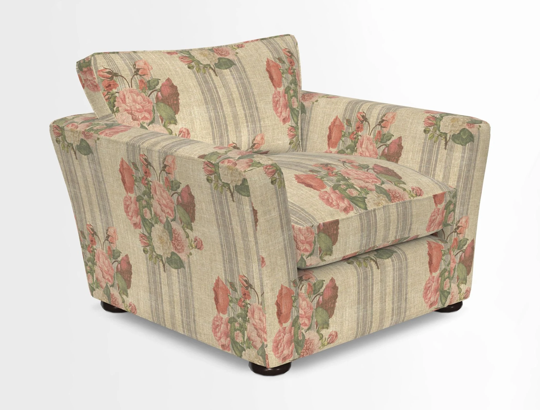 Aldeburgh Chair in Two Tone Plain Biscuit