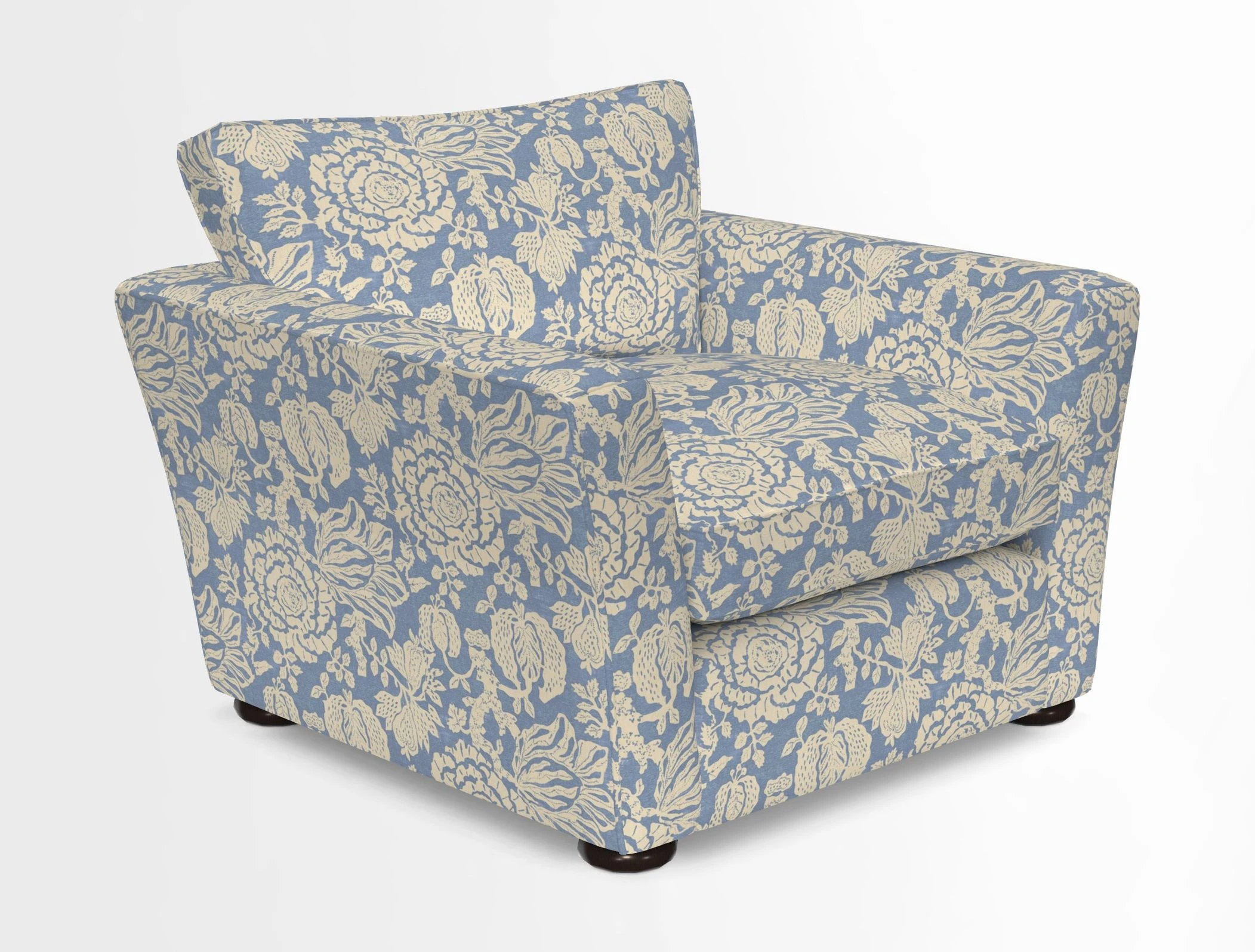 Aldeburgh Chair in Two Tone Plain Biscuit