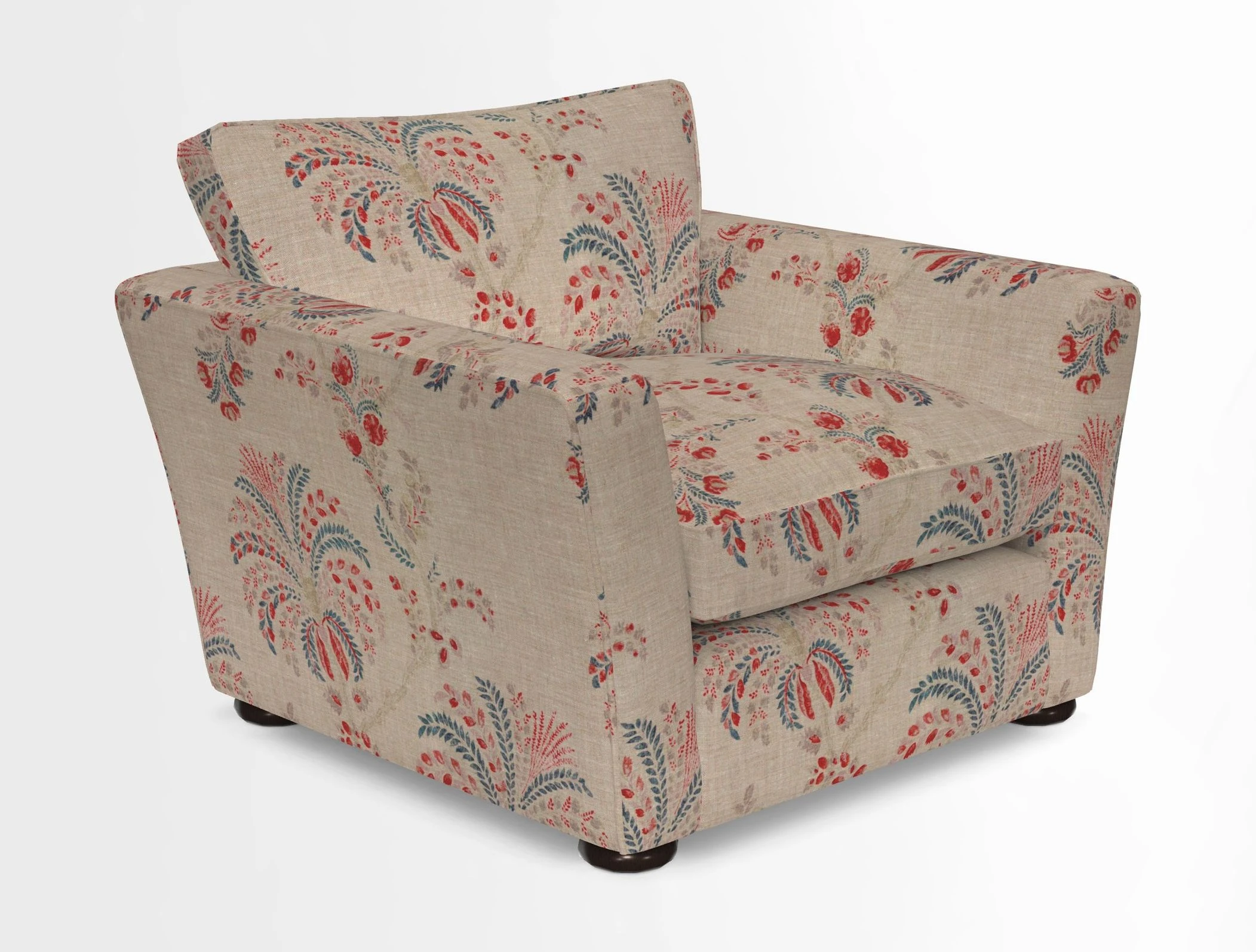 Aldeburgh Chair in Two Tone Plain Biscuit