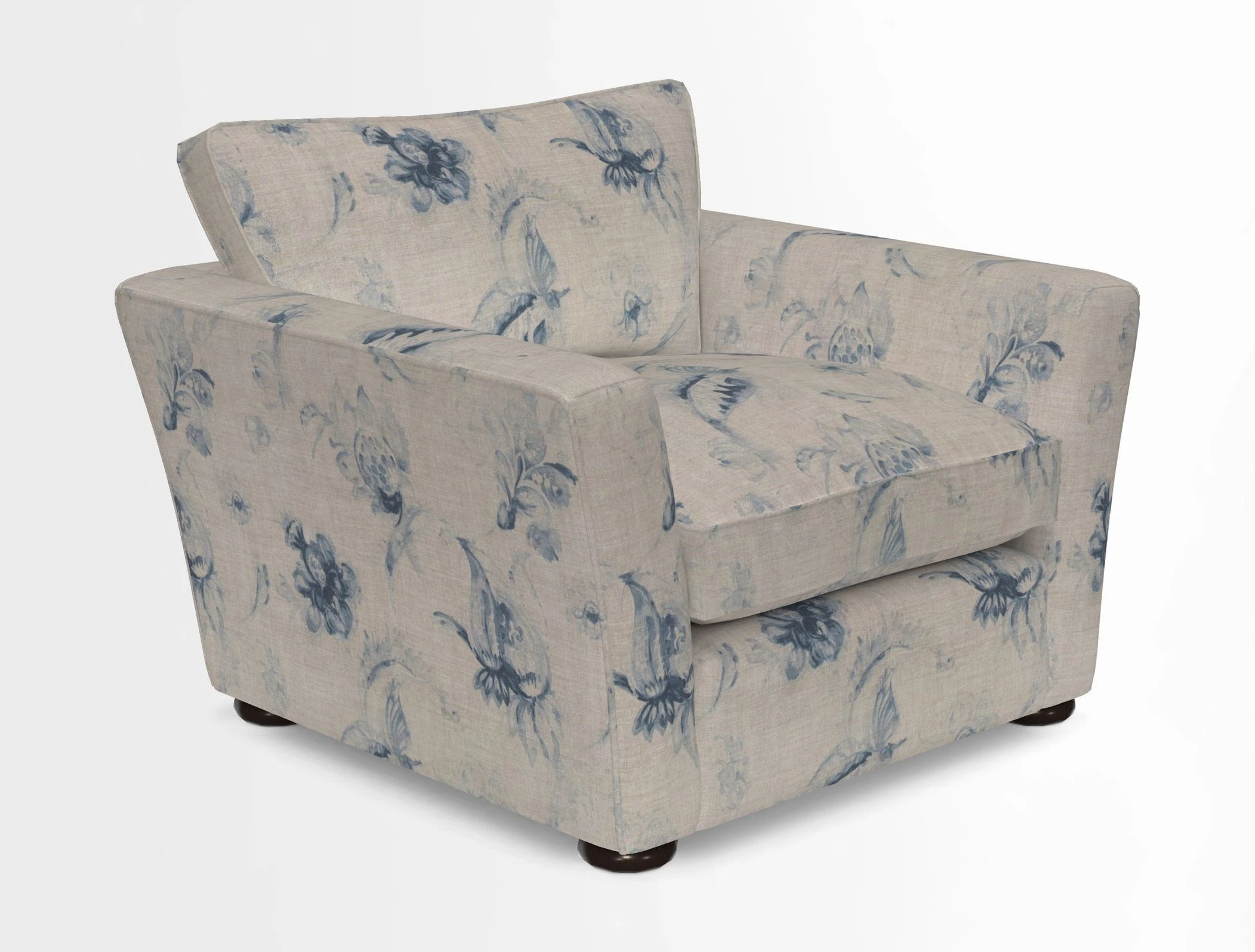 Aldeburgh Chair in Two Tone Plain Biscuit