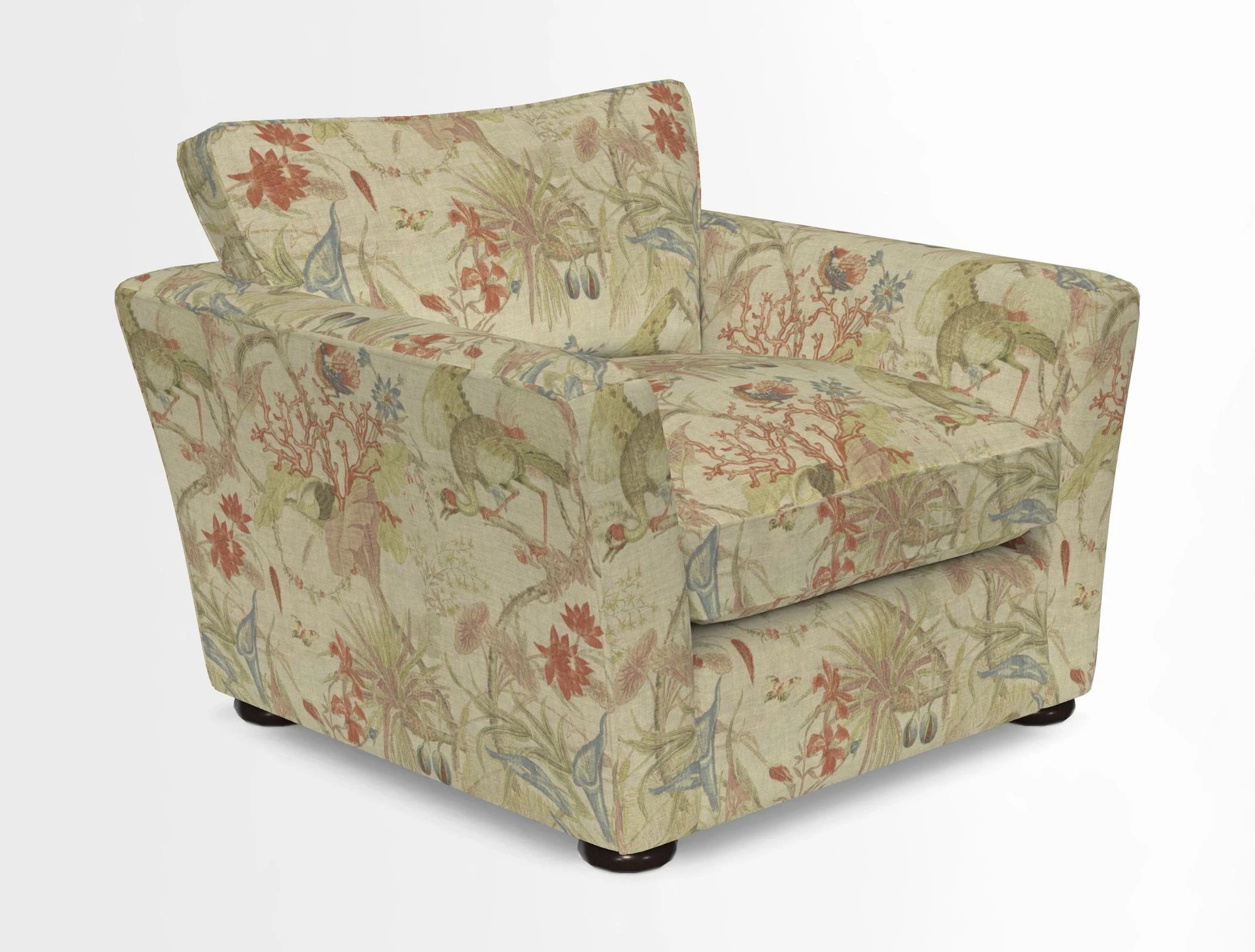 Aldeburgh Chair in Two Tone Plain Biscuit