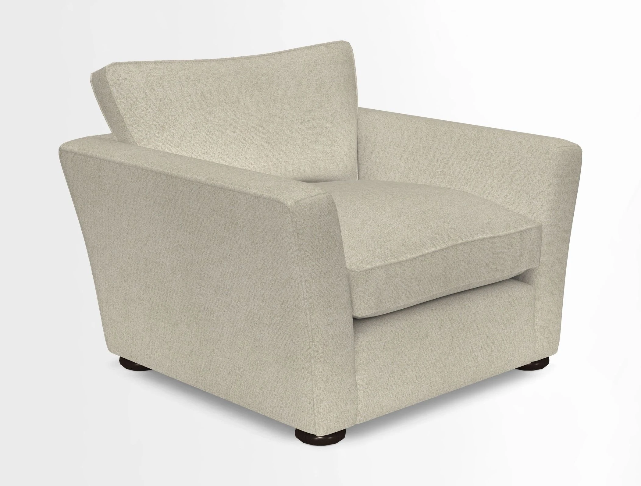 Aldeburgh Chair in Two Tone Plain Biscuit