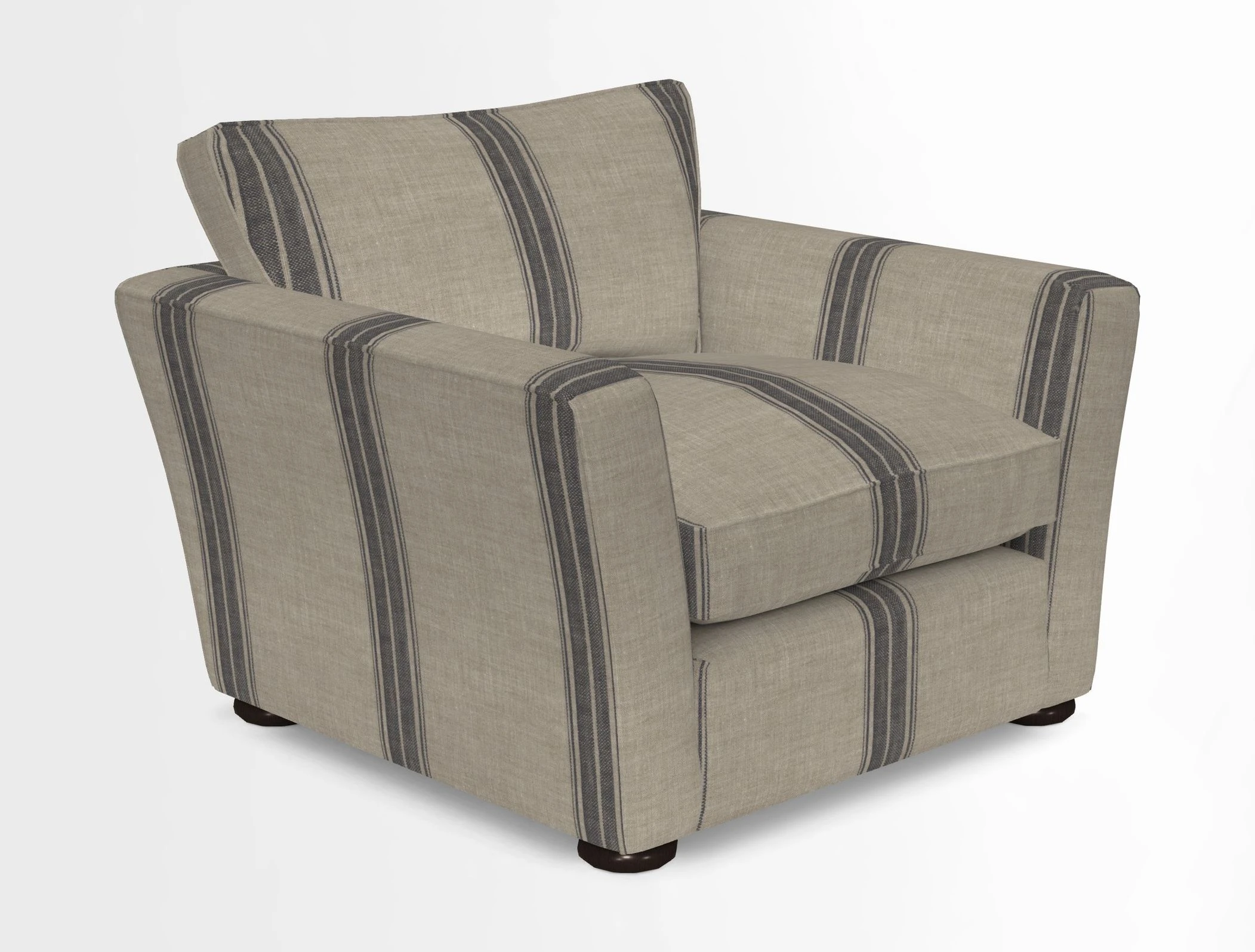 Aldeburgh Chair in Two Tone Plain Biscuit