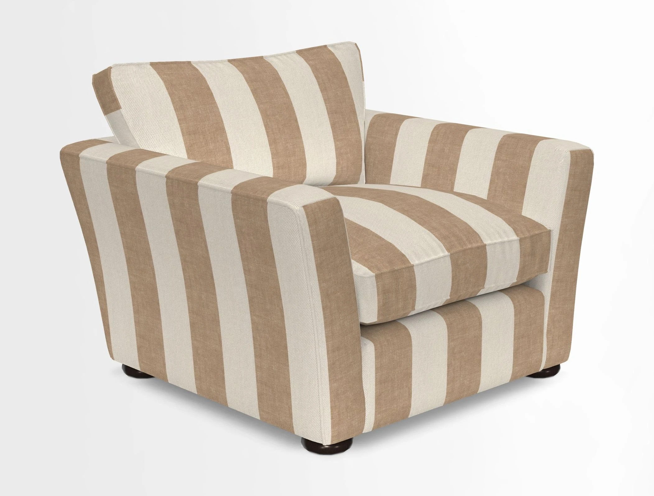 Aldeburgh Chair in Two Tone Plain Biscuit