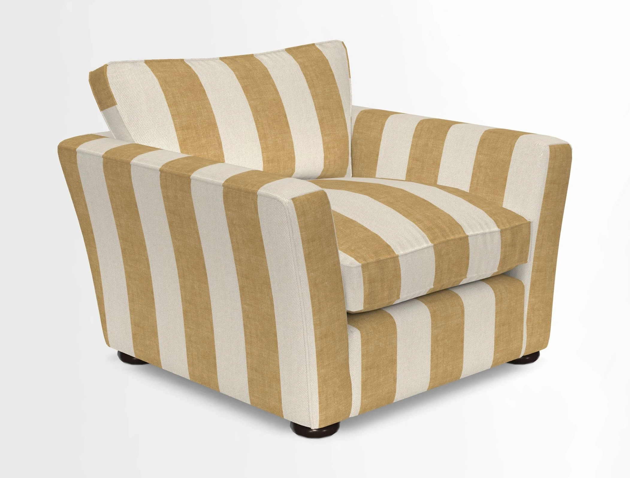 Aldeburgh Chair in Two Tone Plain Biscuit