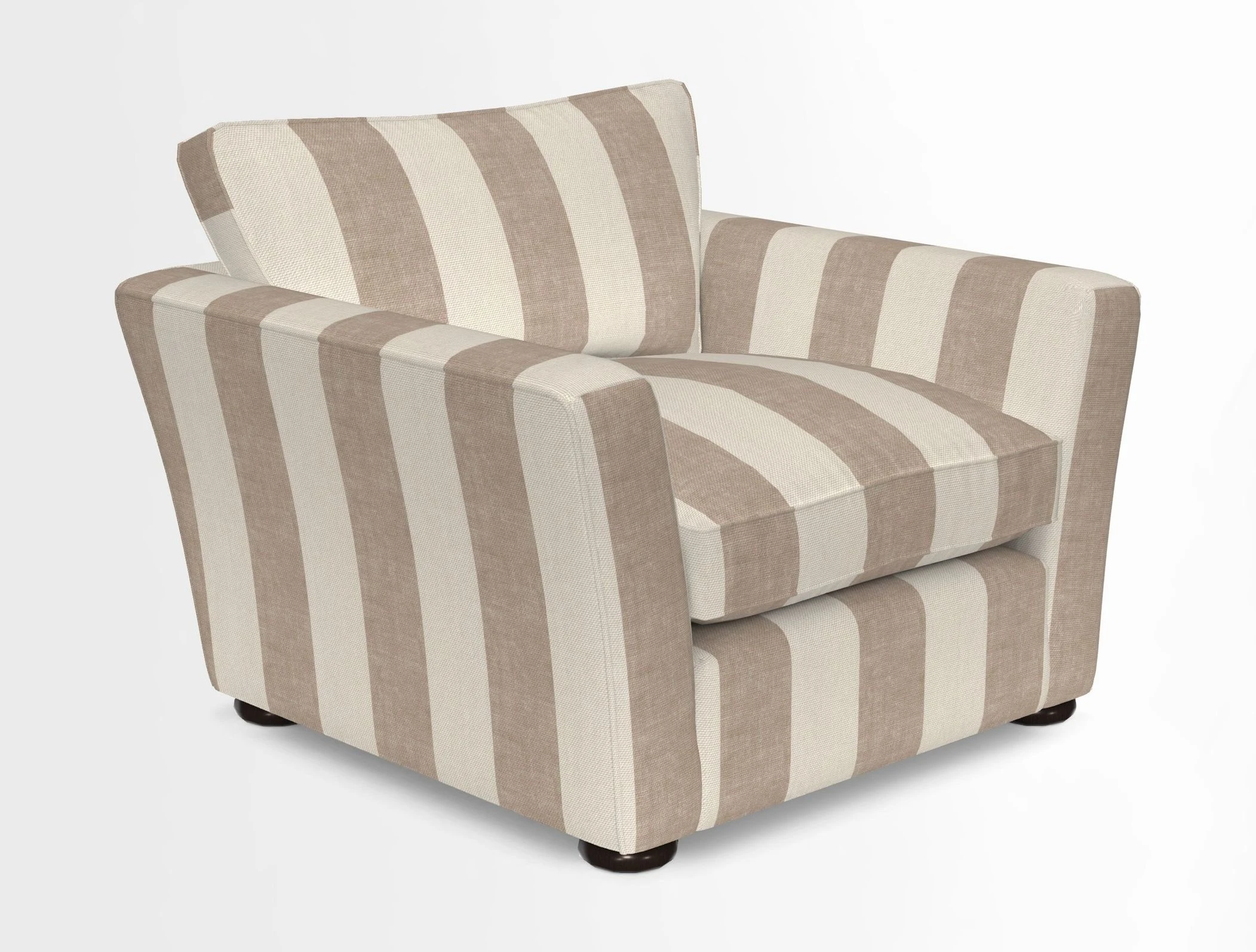 Aldeburgh Chair in Two Tone Plain Biscuit
