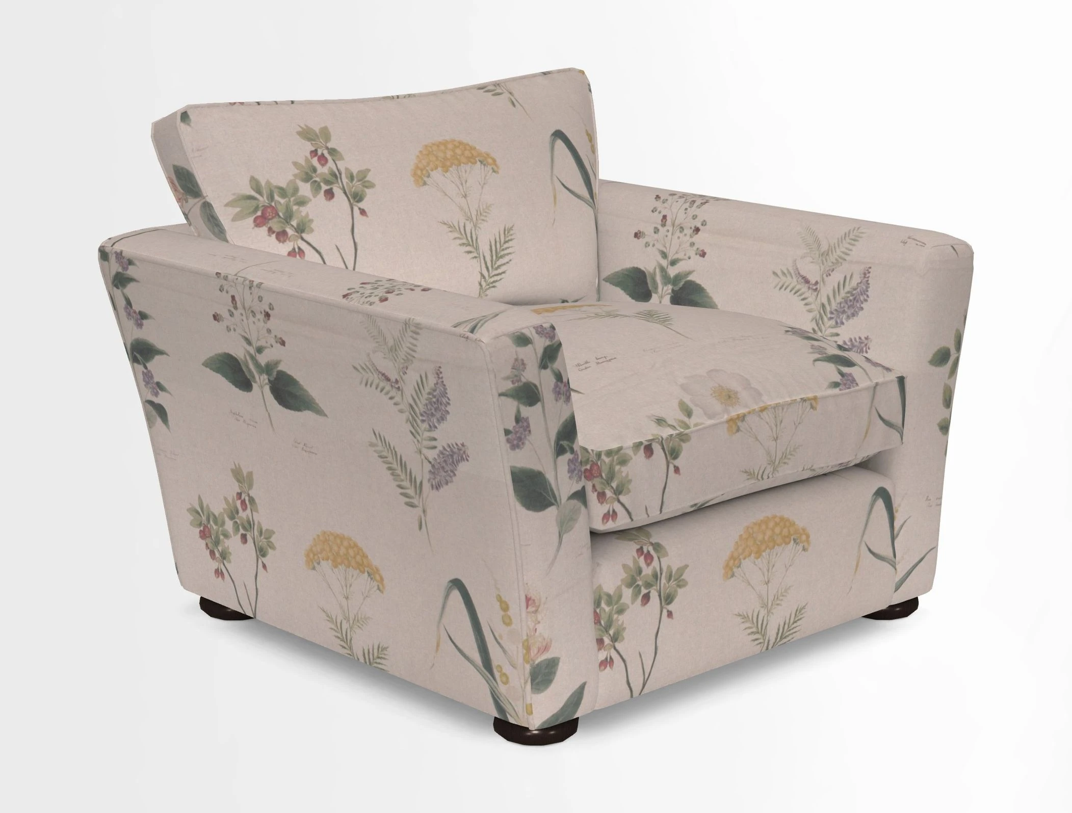 Aldeburgh Chair in Two Tone Plain Biscuit
