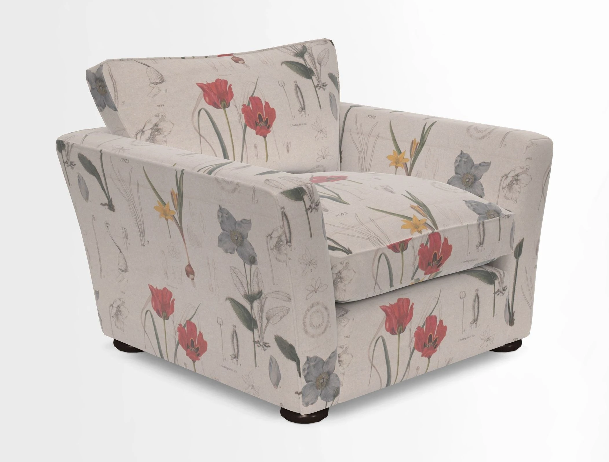 Aldeburgh Chair in Two Tone Plain Biscuit