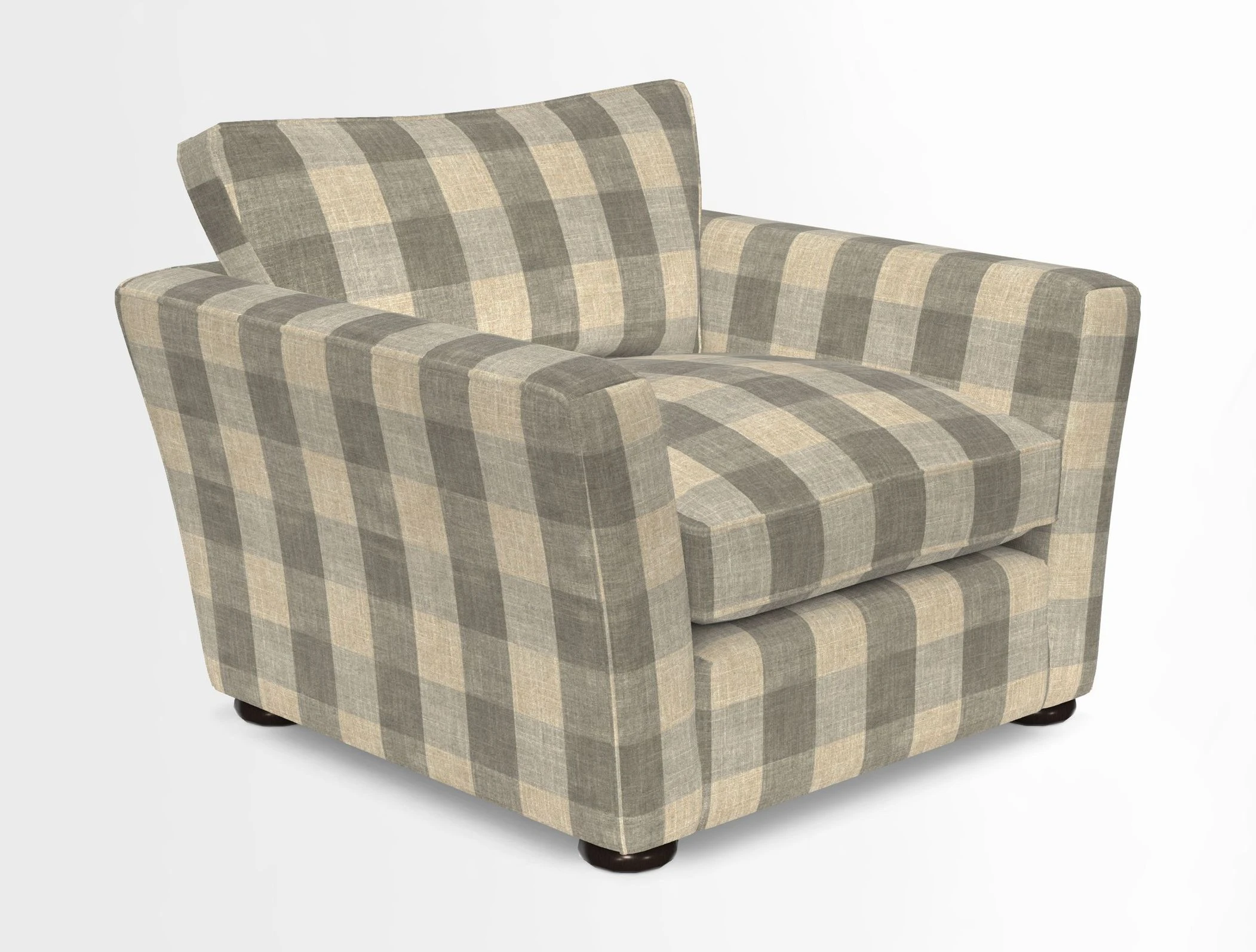 Aldeburgh Chair in Two Tone Plain Biscuit