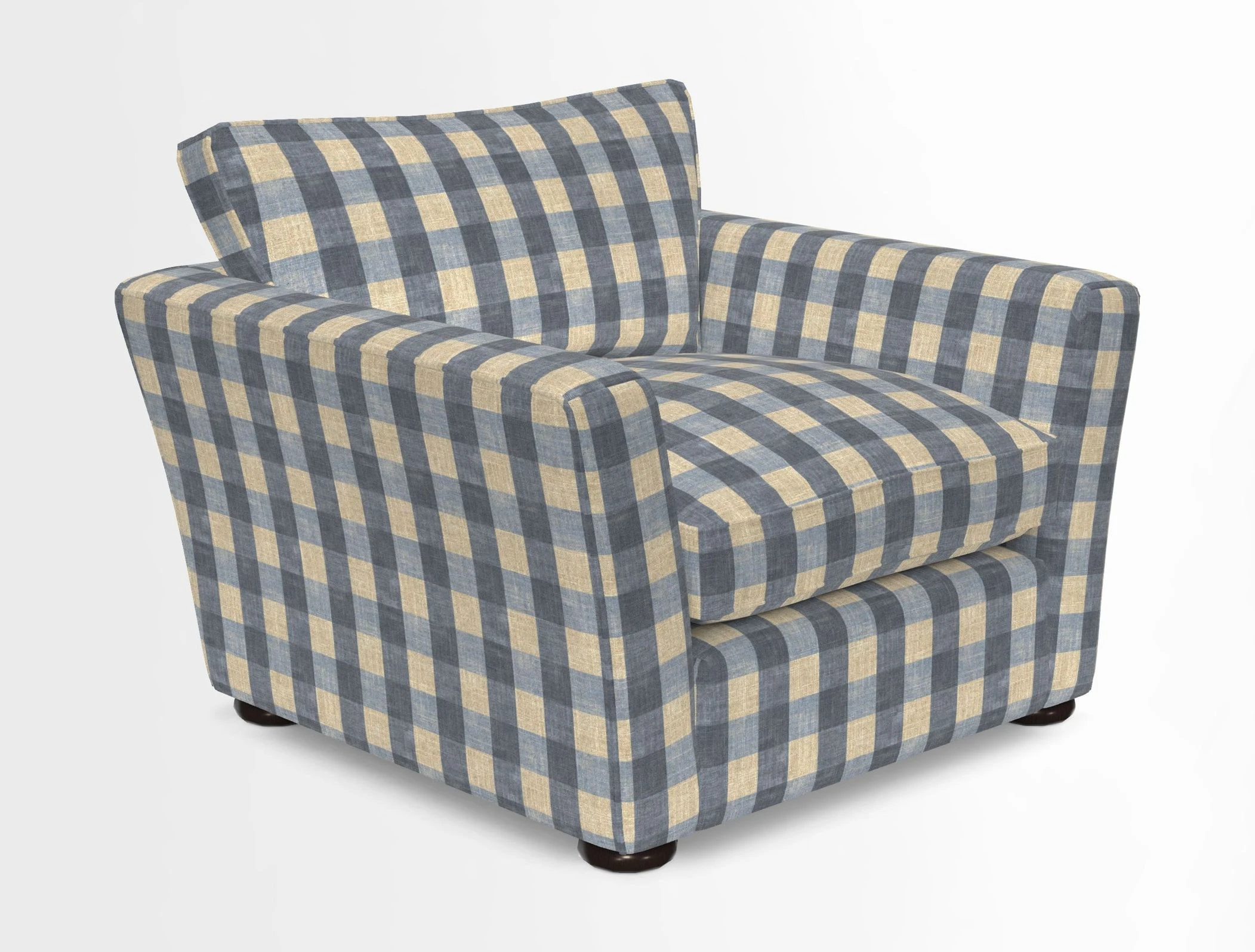 Aldeburgh Chair in Two Tone Plain Biscuit