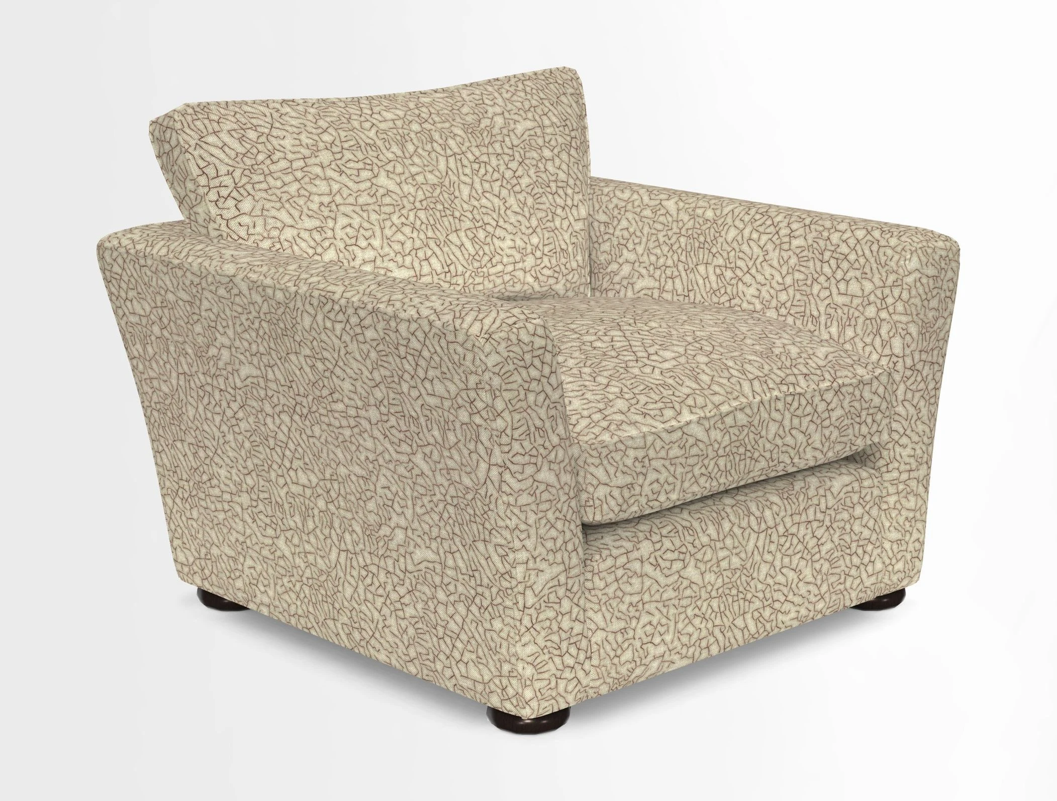 Aldeburgh Chair in Two Tone Plain Biscuit