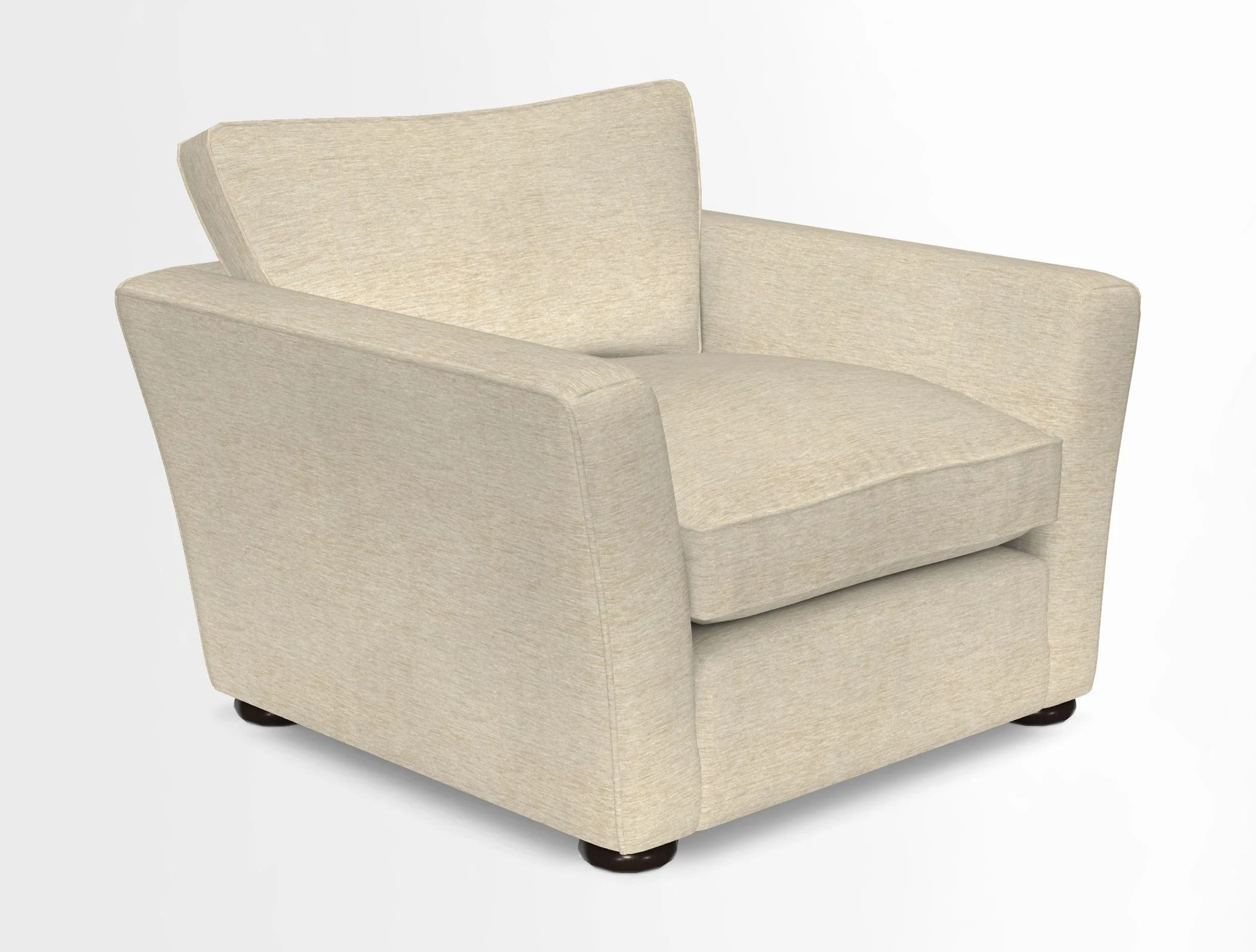 Aldeburgh Chair in Two Tone Plain Biscuit