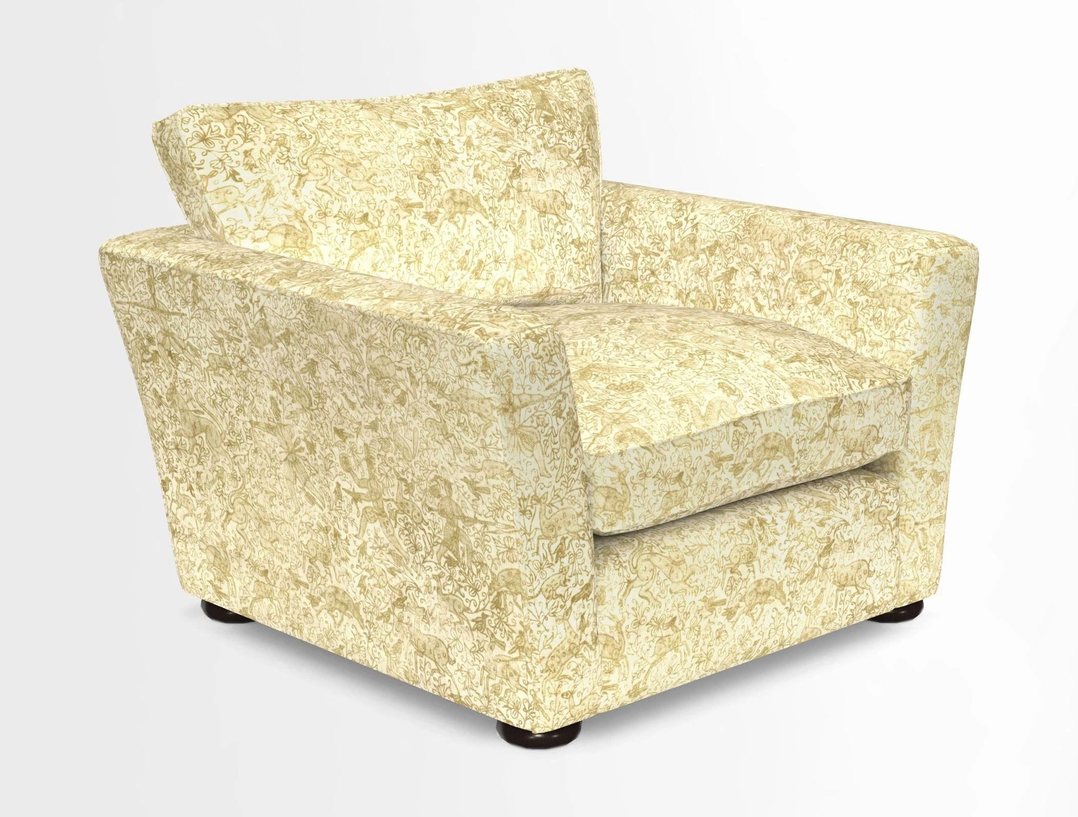 Aldeburgh Chair in Two Tone Plain Biscuit