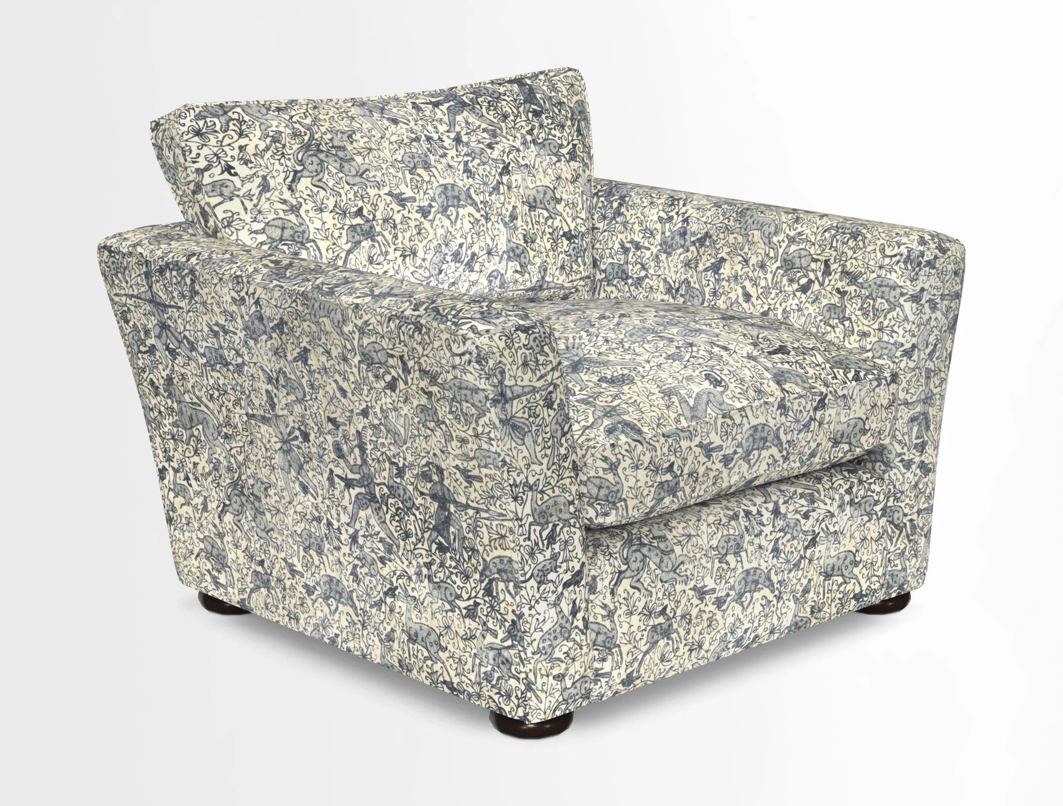 Aldeburgh Chair in Two Tone Plain Biscuit