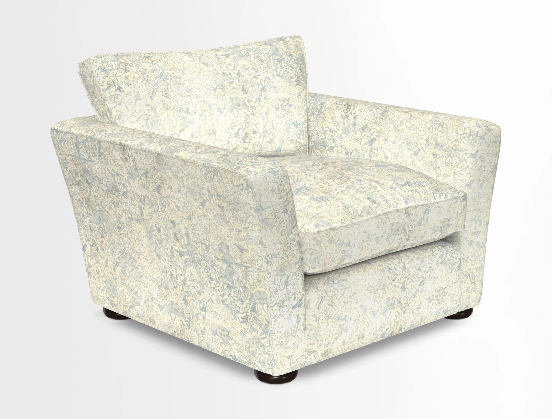 Aldeburgh Chair in Two Tone Plain Biscuit