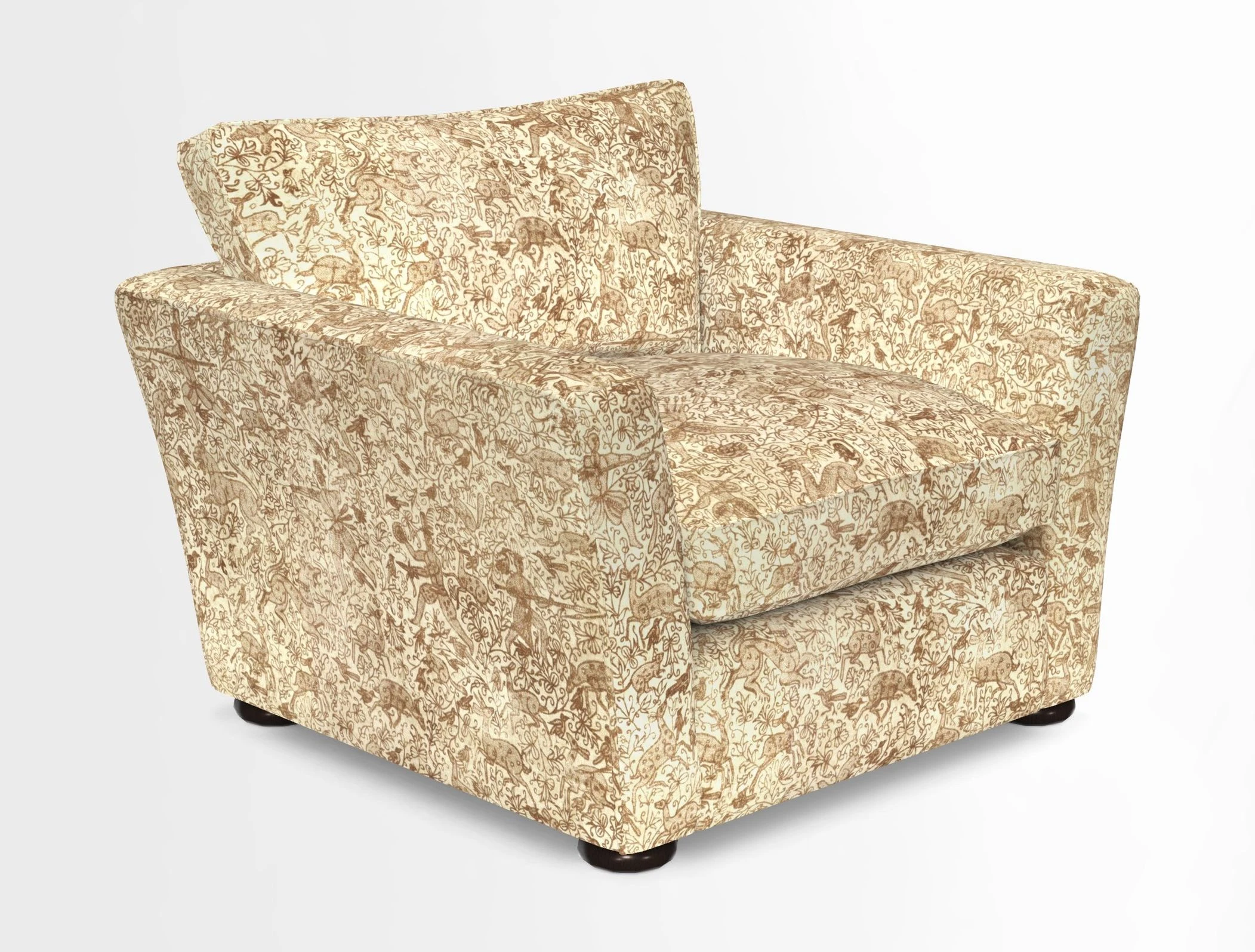 Aldeburgh Chair in Two Tone Plain Biscuit