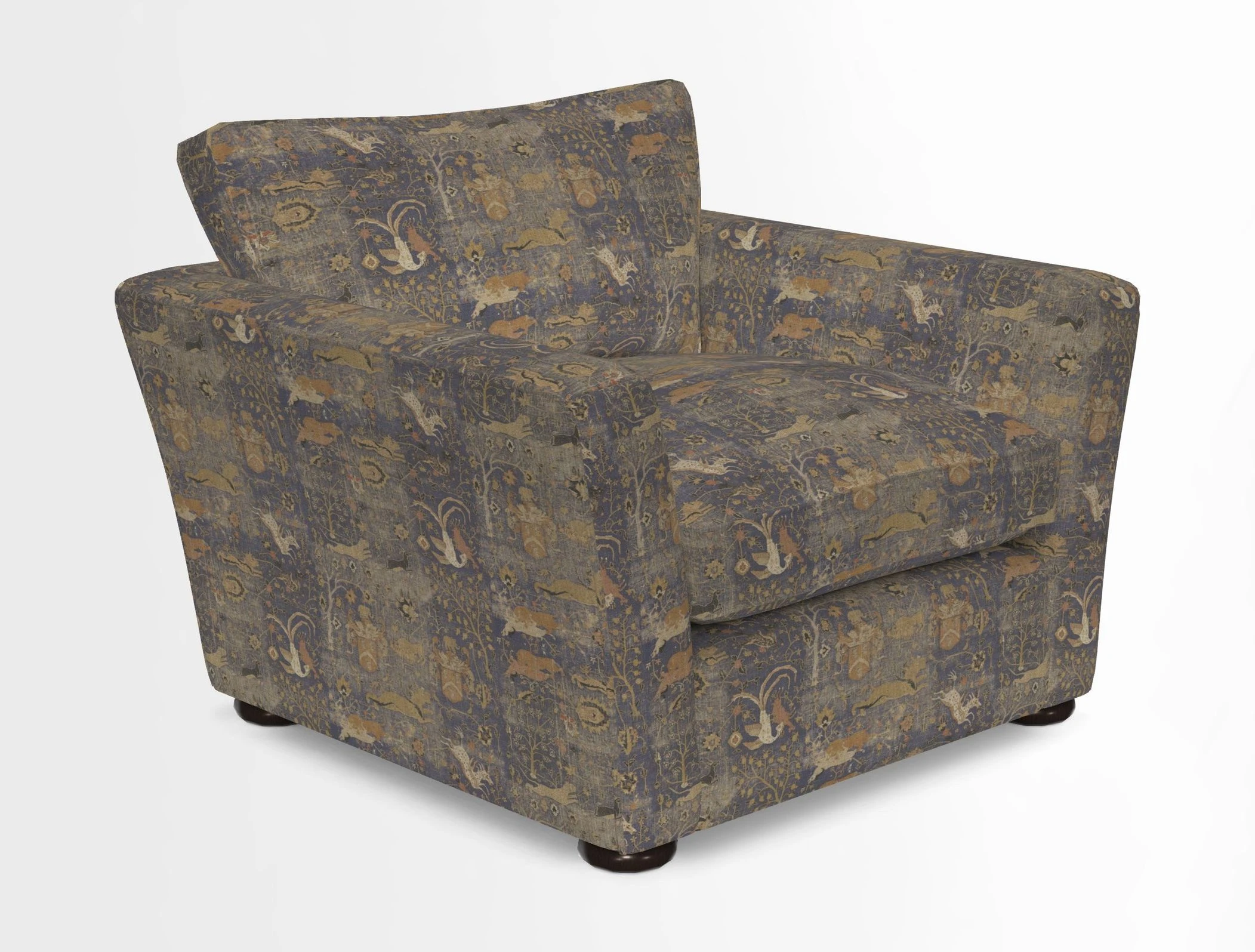 Aldeburgh Chair in Two Tone Plain Biscuit