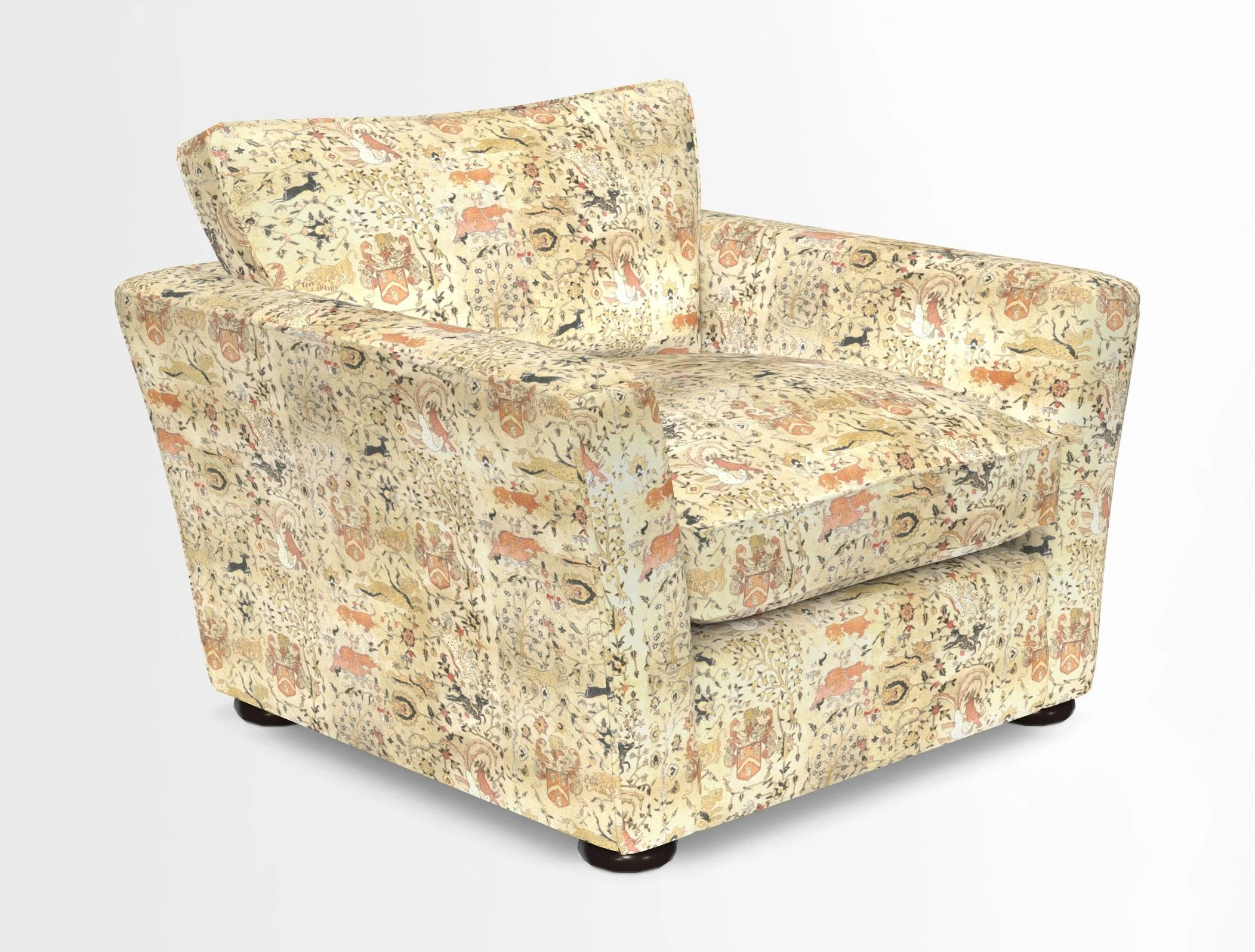 Aldeburgh Chair in Two Tone Plain Biscuit