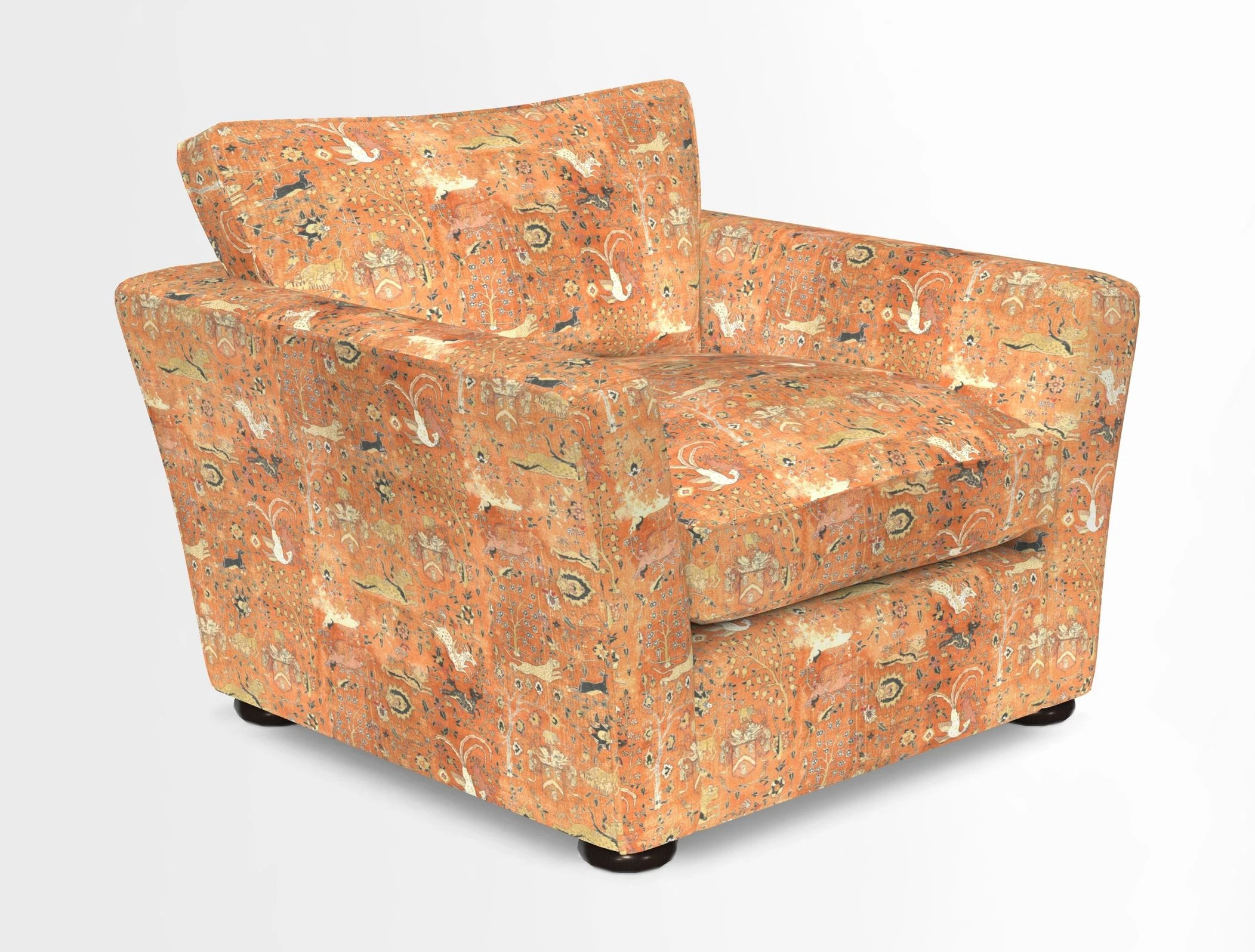 Aldeburgh Chair in Two Tone Plain Biscuit