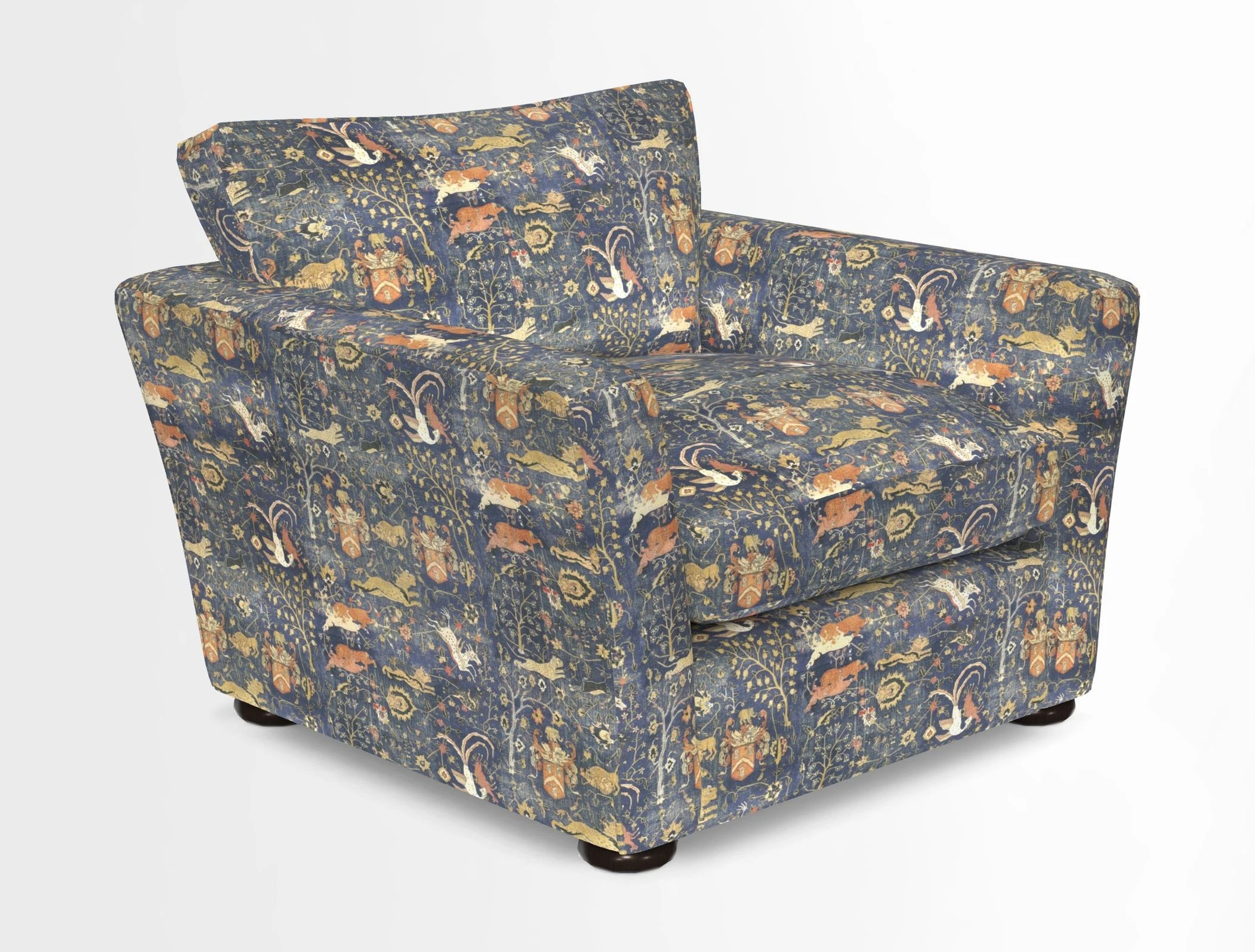 Aldeburgh Chair in Two Tone Plain Biscuit