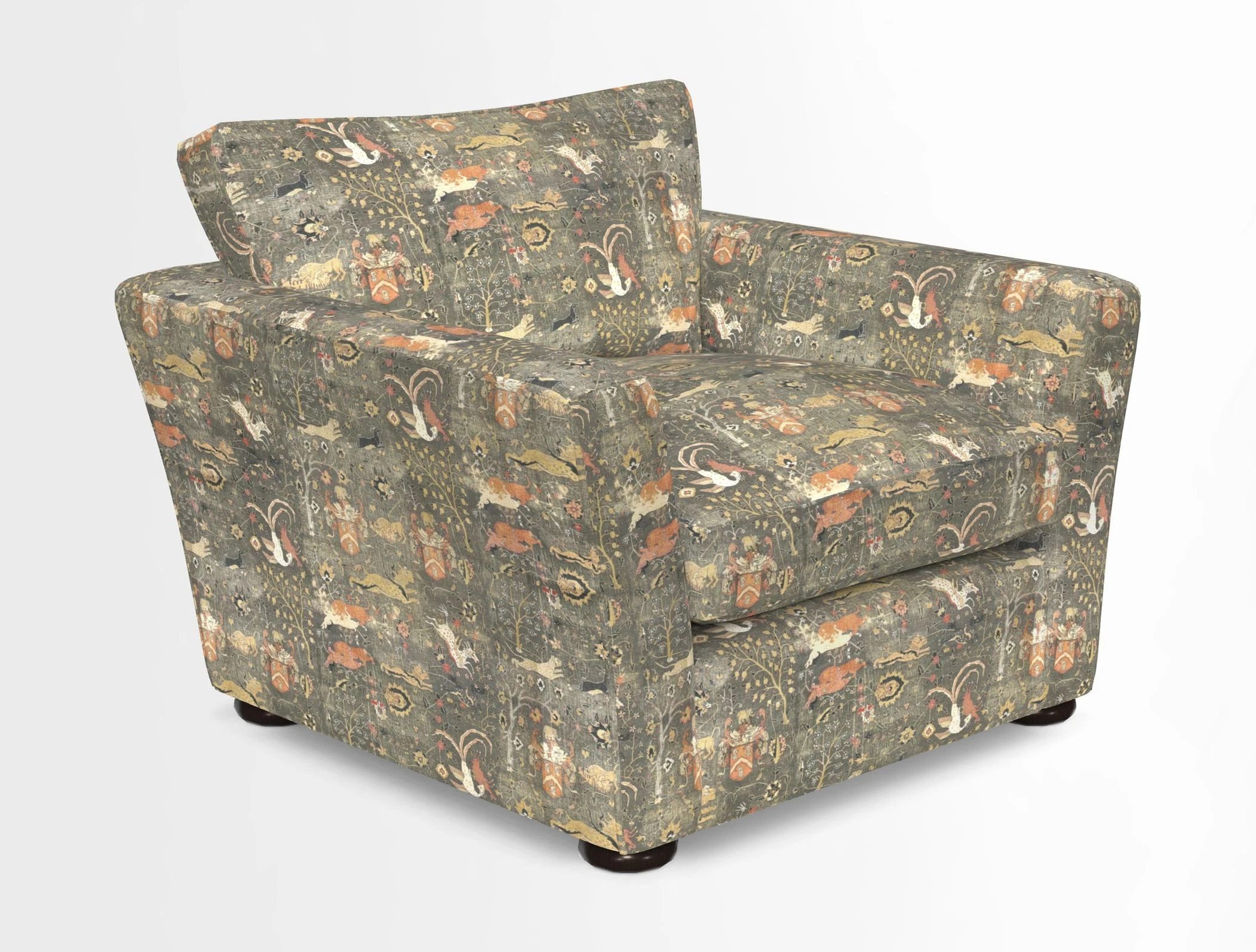 Aldeburgh Chair in Two Tone Plain Biscuit