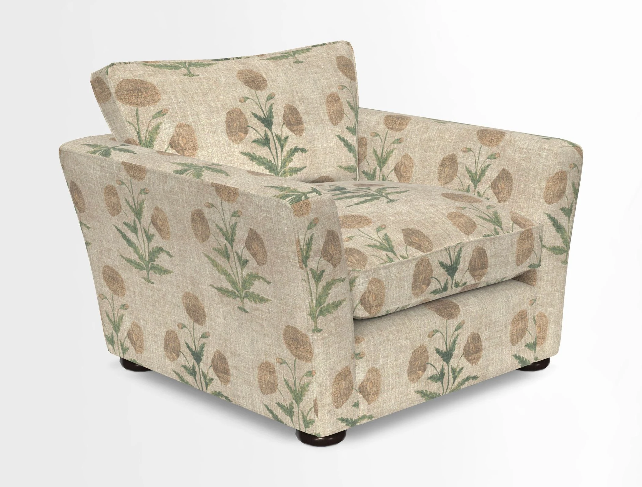 Aldeburgh Chair in Two Tone Plain Biscuit