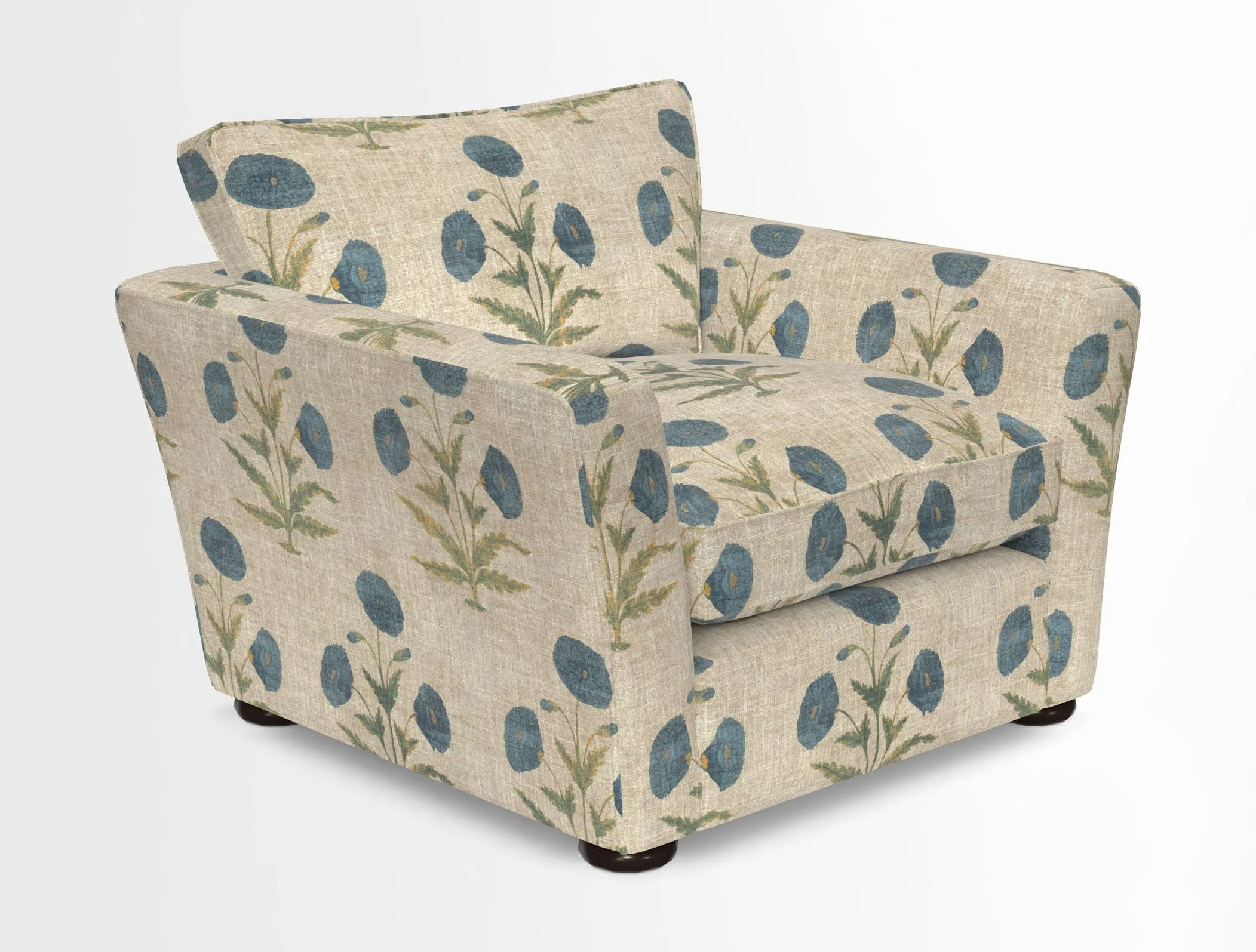 Aldeburgh Chair in Two Tone Plain Biscuit