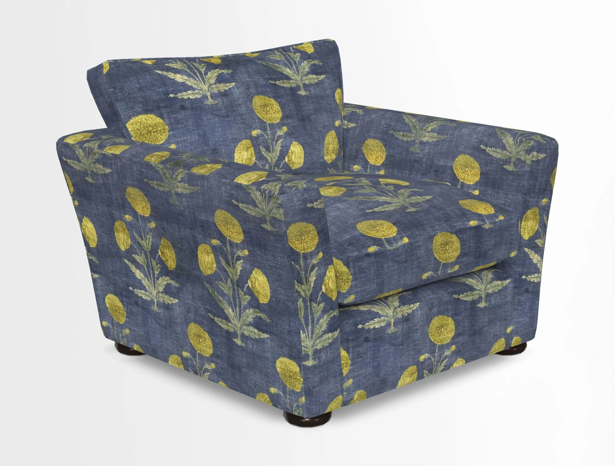 Aldeburgh Chair in Two Tone Plain Biscuit