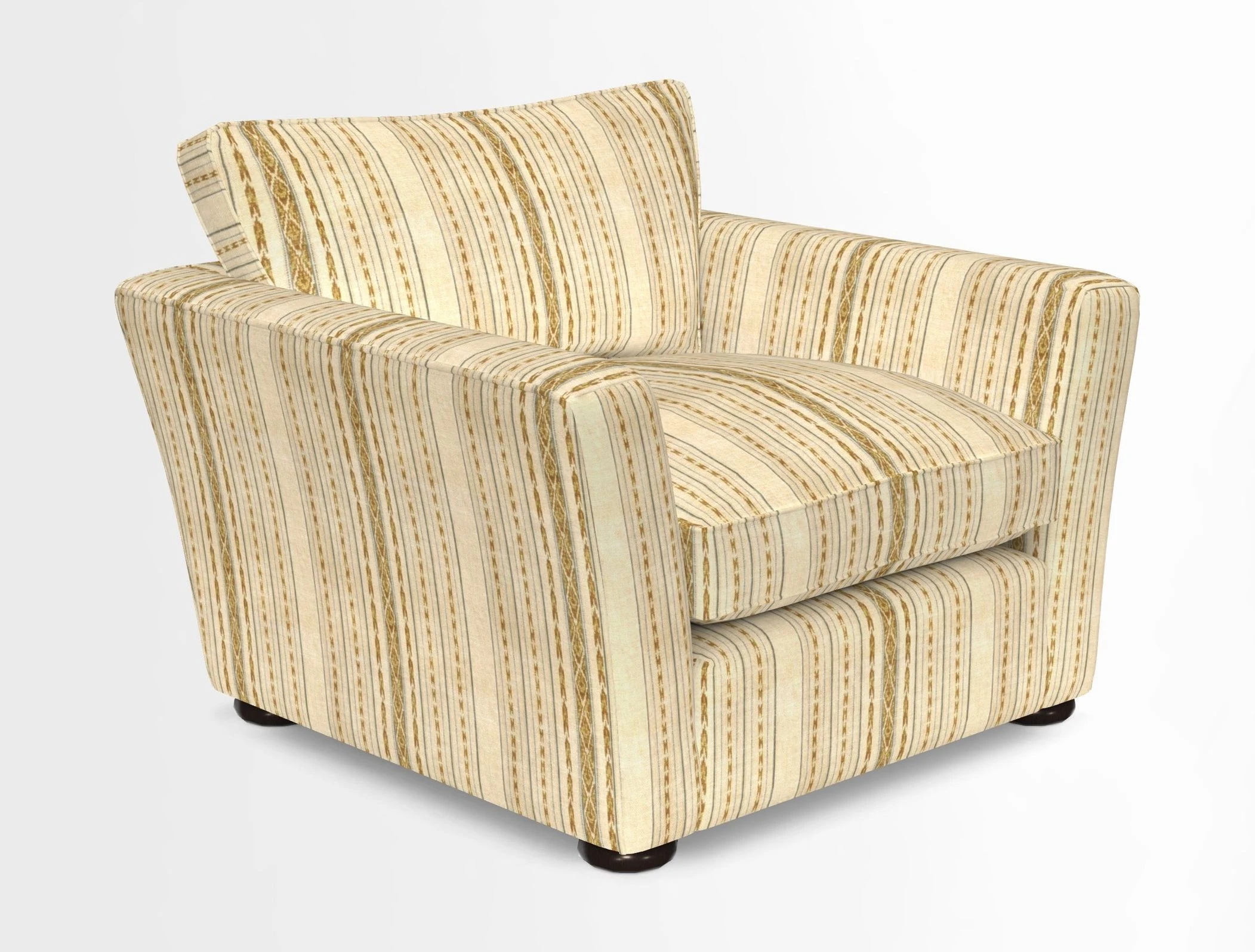 Aldeburgh Chair in Two Tone Plain Biscuit