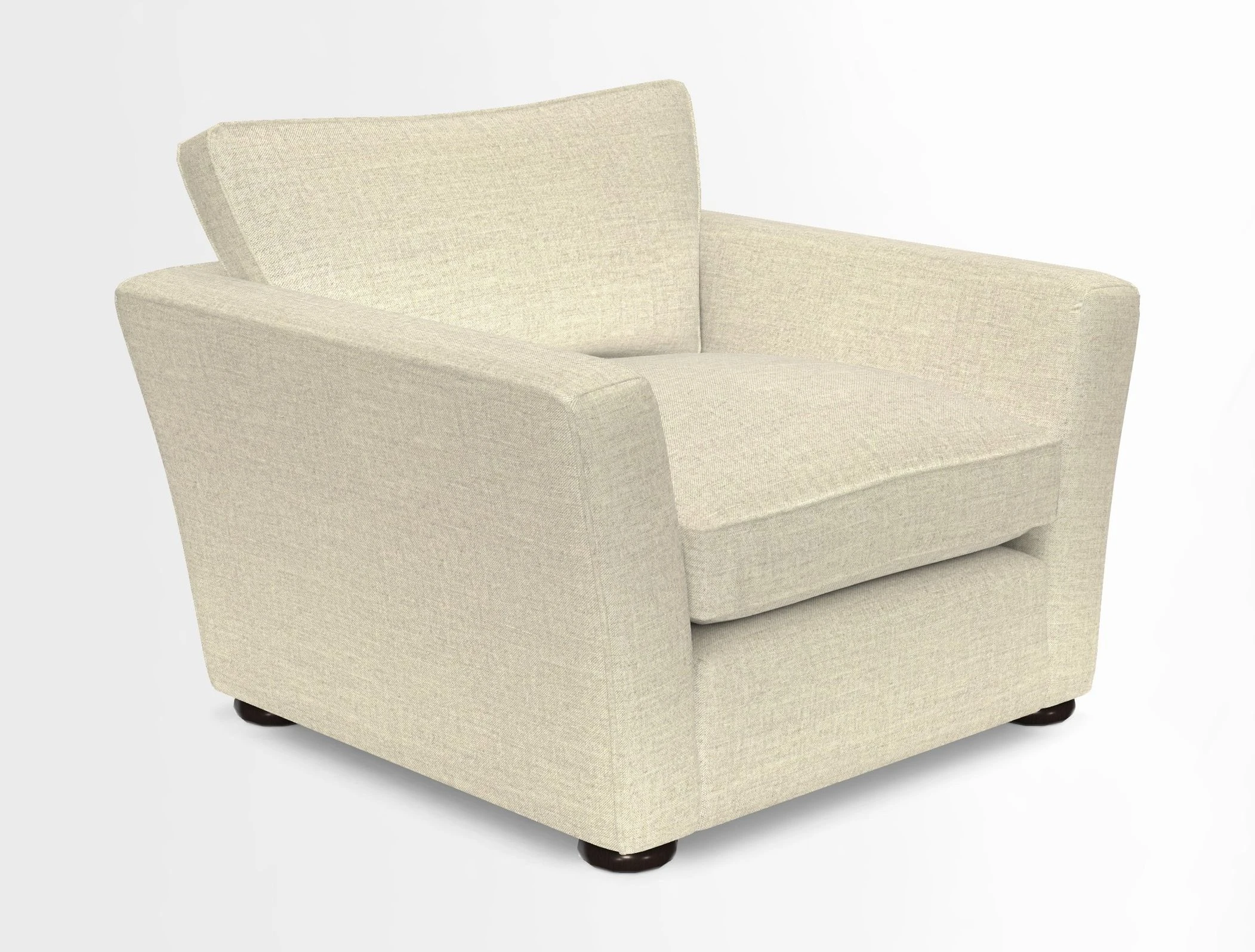 Aldeburgh Chair in Two Tone Plain Biscuit