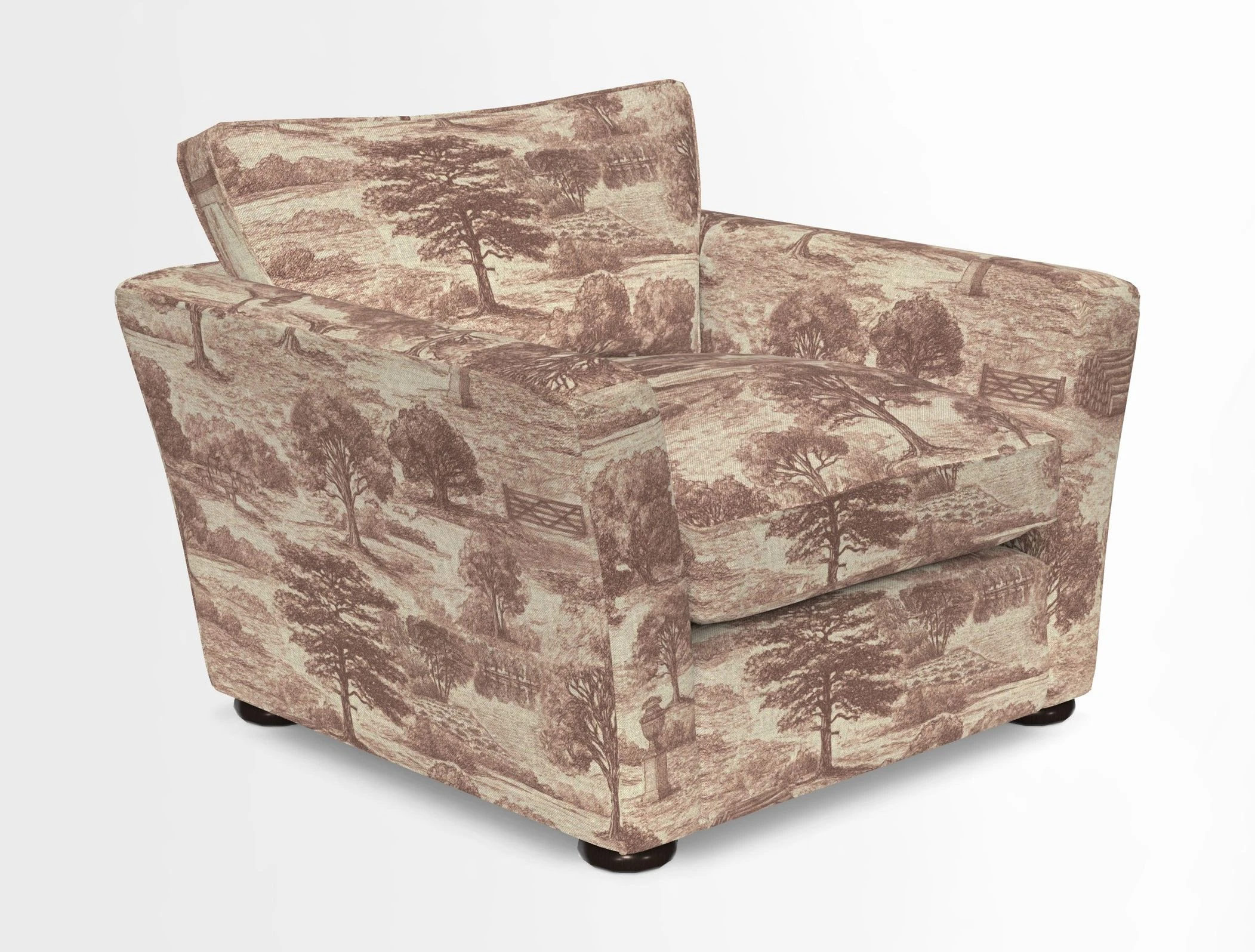 Aldeburgh Chair in Two Tone Plain Biscuit