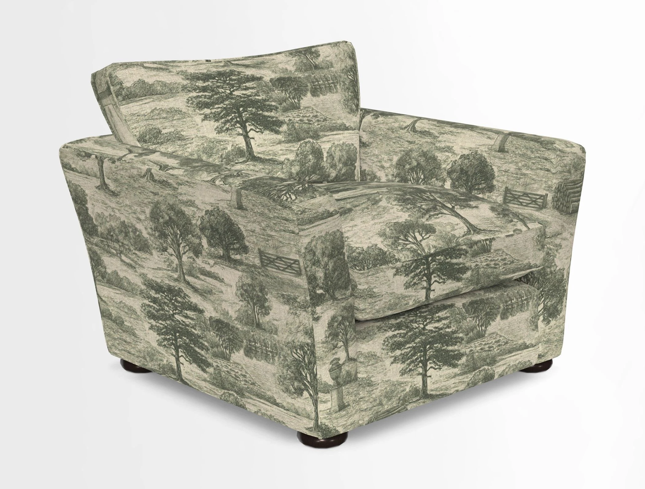 Aldeburgh Chair in Two Tone Plain Biscuit