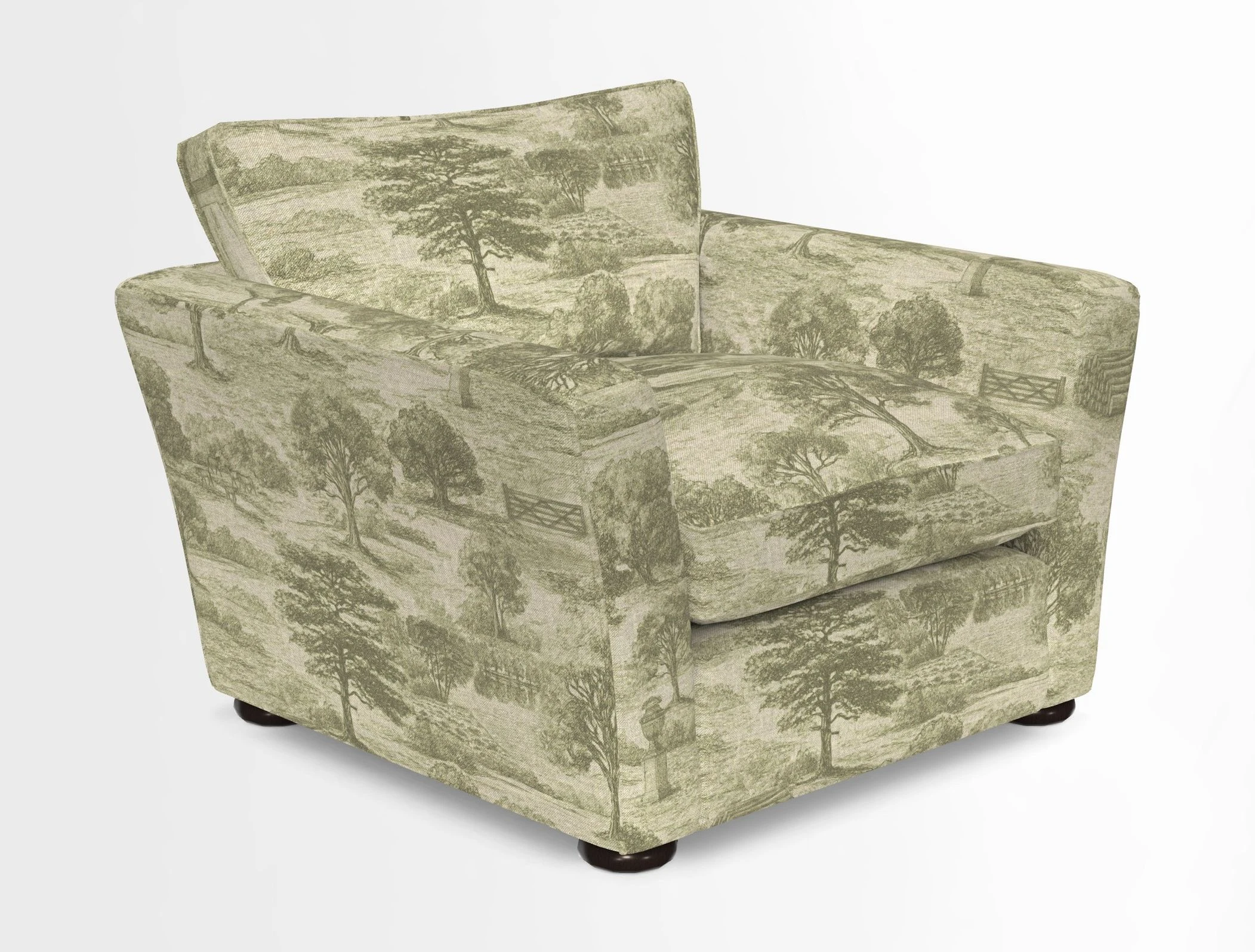 Aldeburgh Chair in Two Tone Plain Biscuit