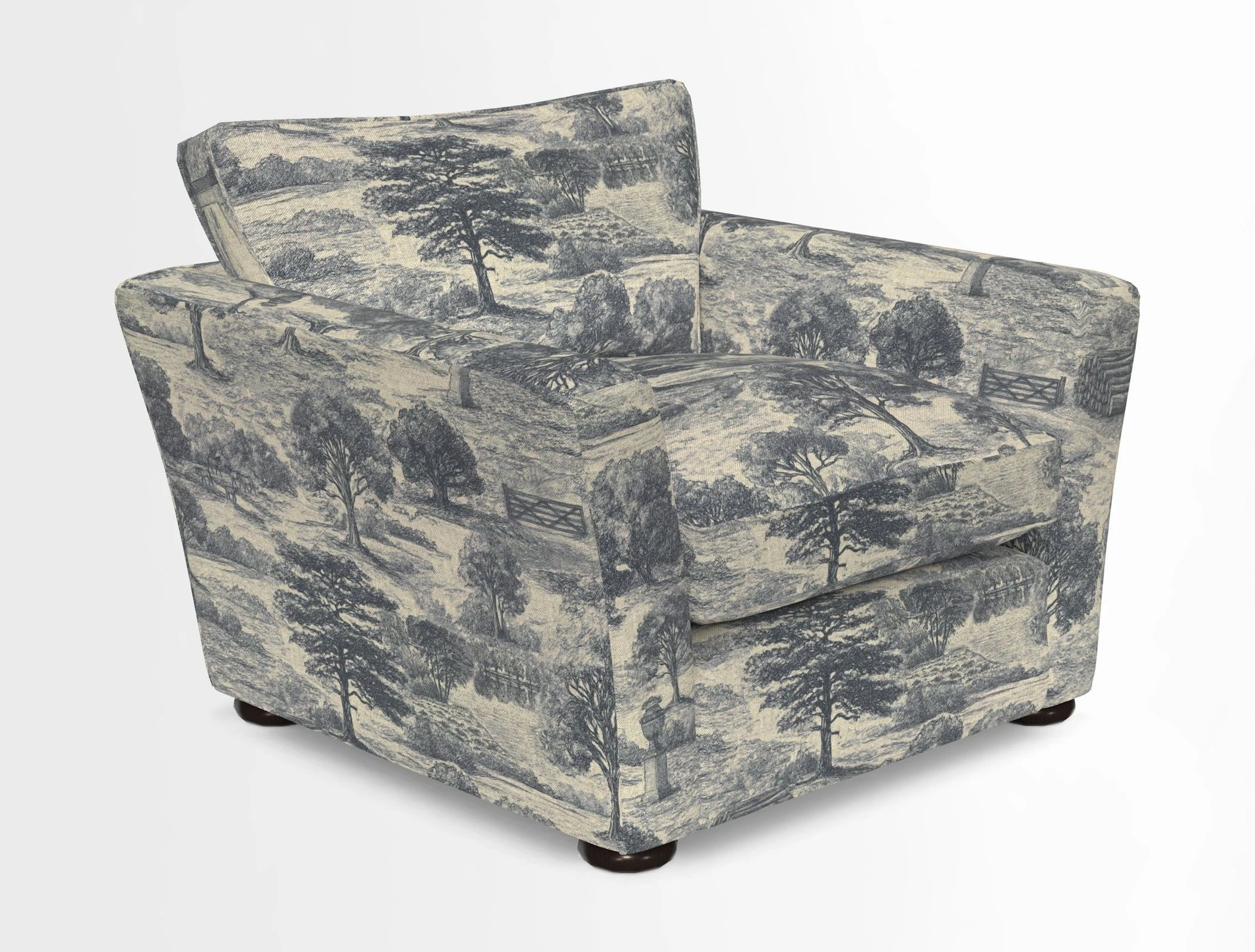 Aldeburgh Chair in Two Tone Plain Biscuit