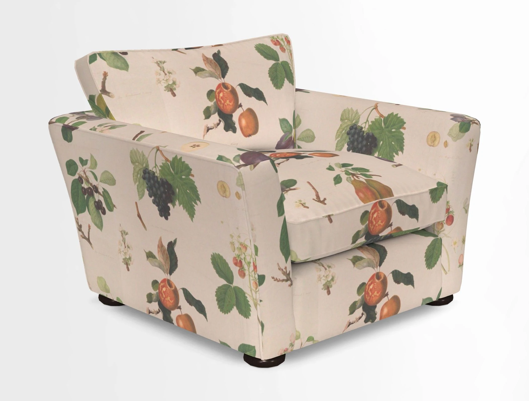 Aldeburgh Chair in Two Tone Plain Biscuit