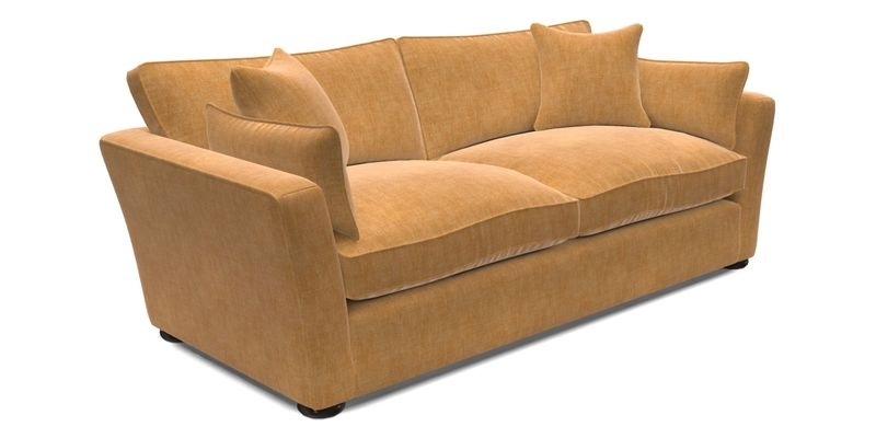 Aldeburgh 3 Seater Sofa in Cloth 22 Bayadere Seal with Scatters in Bayadere & Barcode Seal