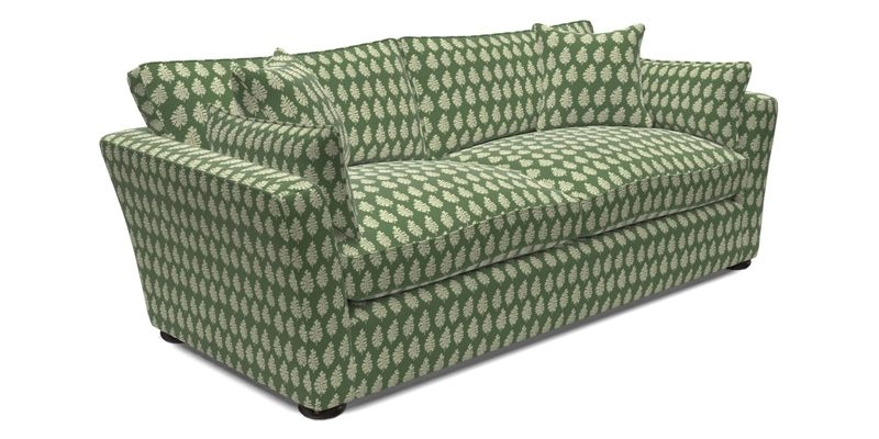 Aldeburgh 3 Seater Sofa in Cloth 22 Bayadere Seal with Scatters in Bayadere & Barcode Seal