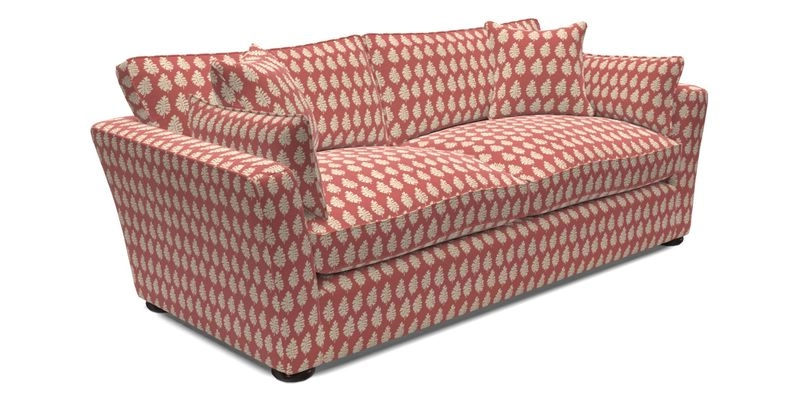 Aldeburgh 3 Seater Sofa in Cloth 22 Bayadere Seal with Scatters in Bayadere & Barcode Seal