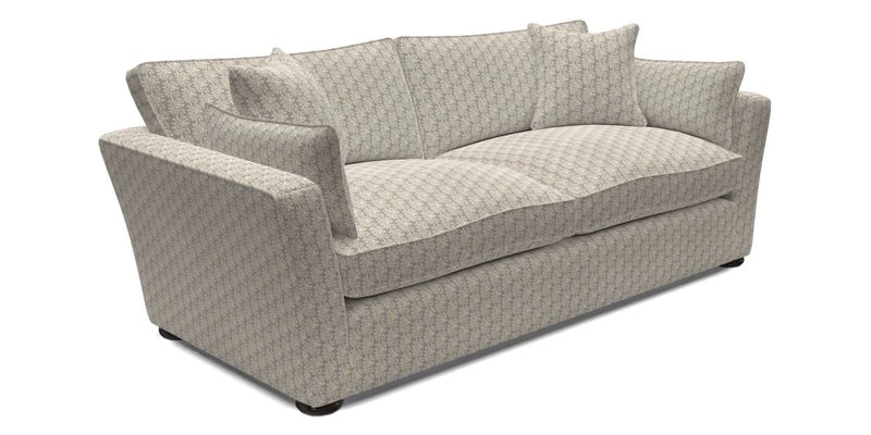 Aldeburgh 3 Seater Sofa in Cloth 22 Bayadere Seal with Scatters in Bayadere & Barcode Seal