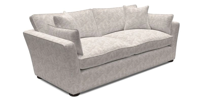 Aldeburgh 3 Seater Sofa in Cloth 22 Bayadere Seal with Scatters in Bayadere & Barcode Seal